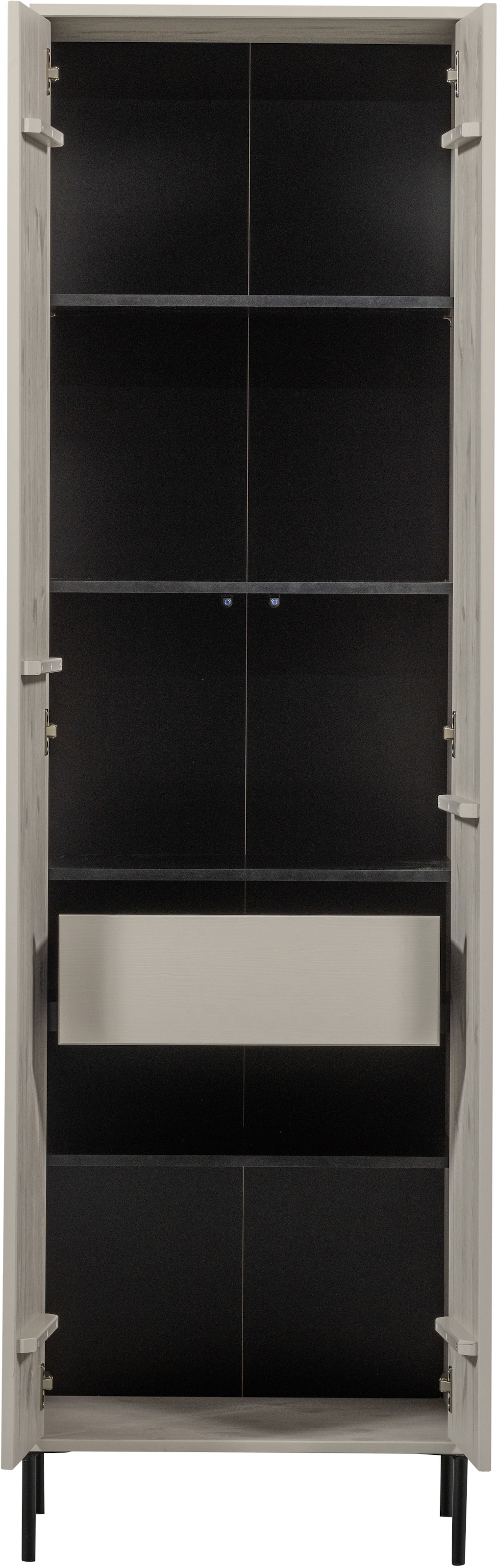 WOOOD Highboard »WOOOD NEW GRAVURE SCHRANK MIT SCHUBLADEN KIEFER DUST [fsc]« Gravure New Hochschrank von WOOOD mit Stauraum, Stil und Push-to-Open