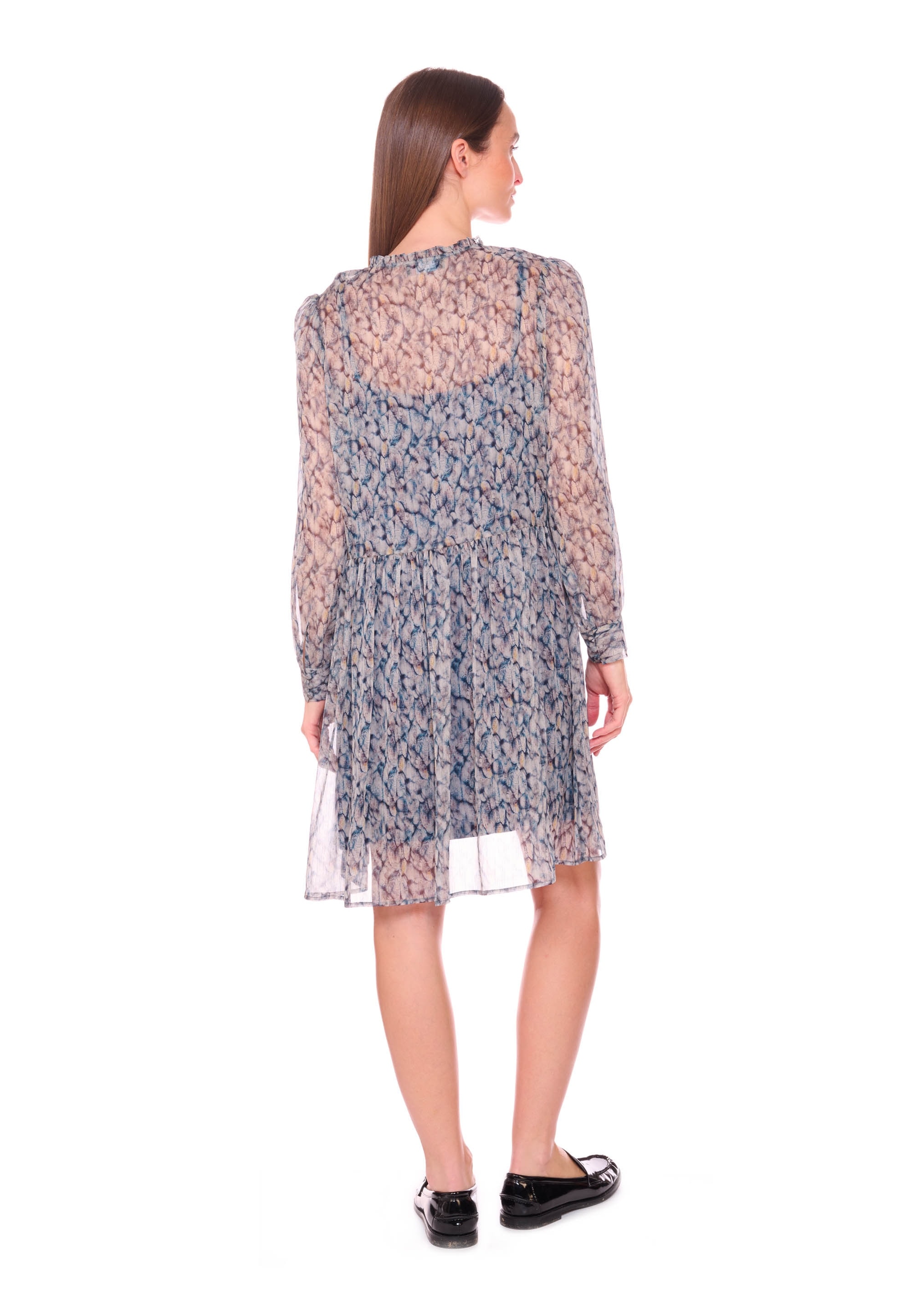Le Temps Des Cerises Jerseykleid »DENALI«, mit schönem Allover-Muster
