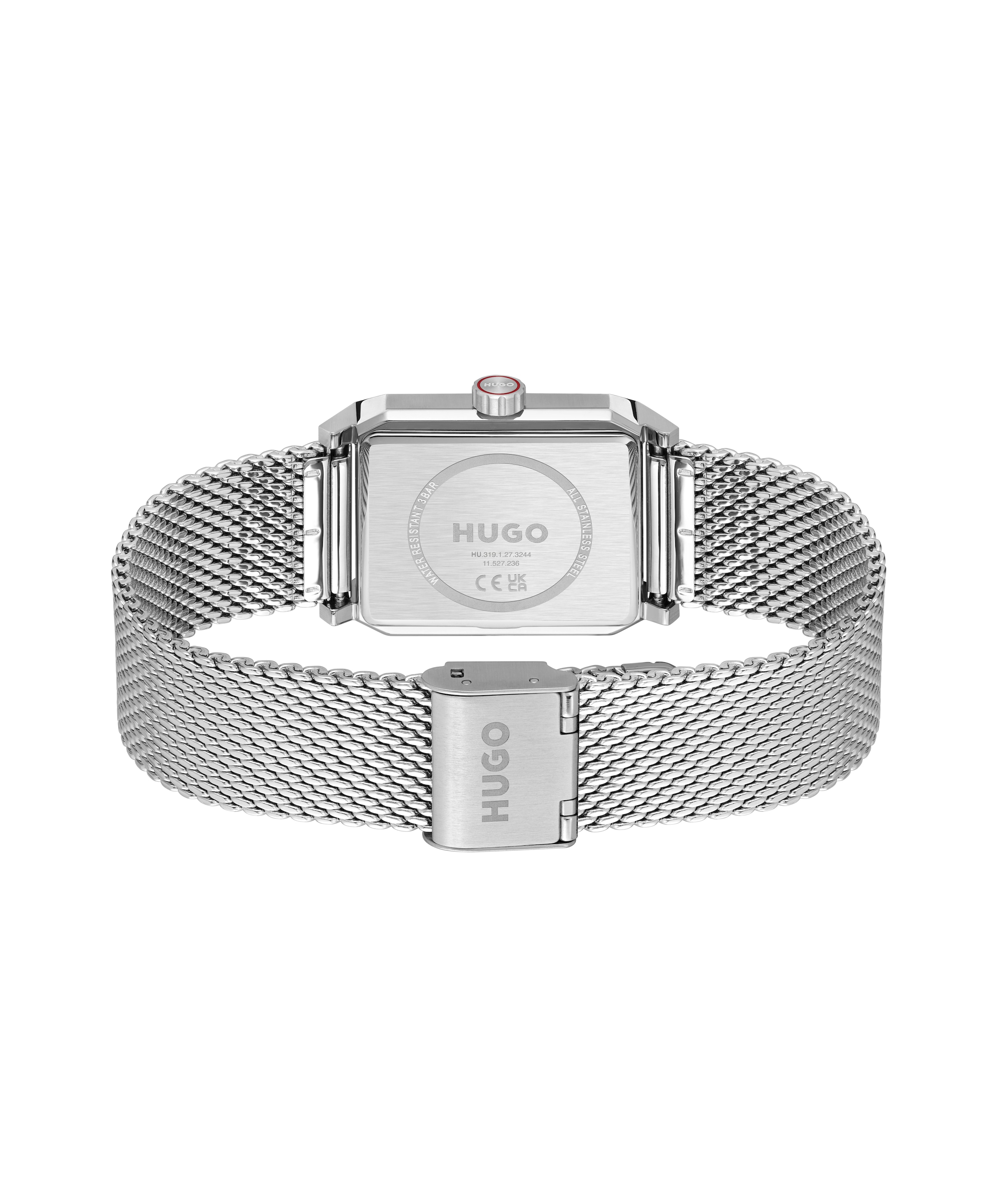 HUGO Quarzuhr »#STEEZE« Armbanduhr, Damenuhr, Herrenuhr, Edelstahlarmband, analog