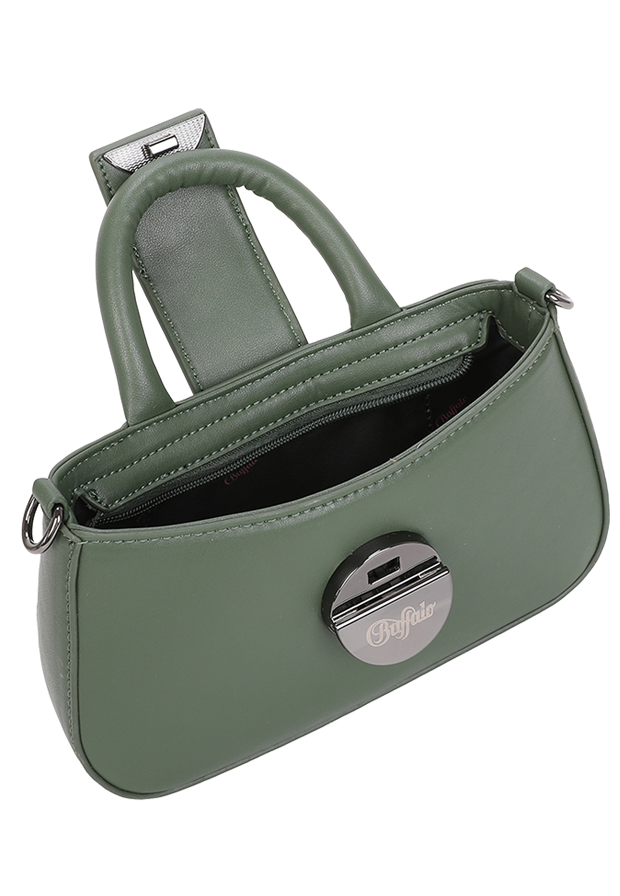 Buffalo Schultertasche »Curve«, mit dekorativem Clip-Metallverschluss