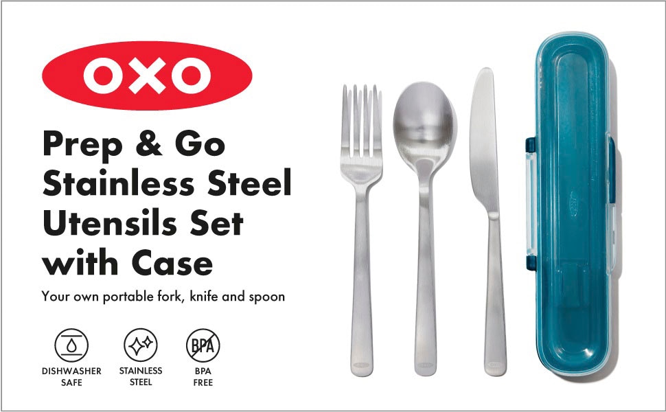 OXO Good Grips Besteck-Set, (Set, 4 tlg.), mit Aufbewahrungsbox