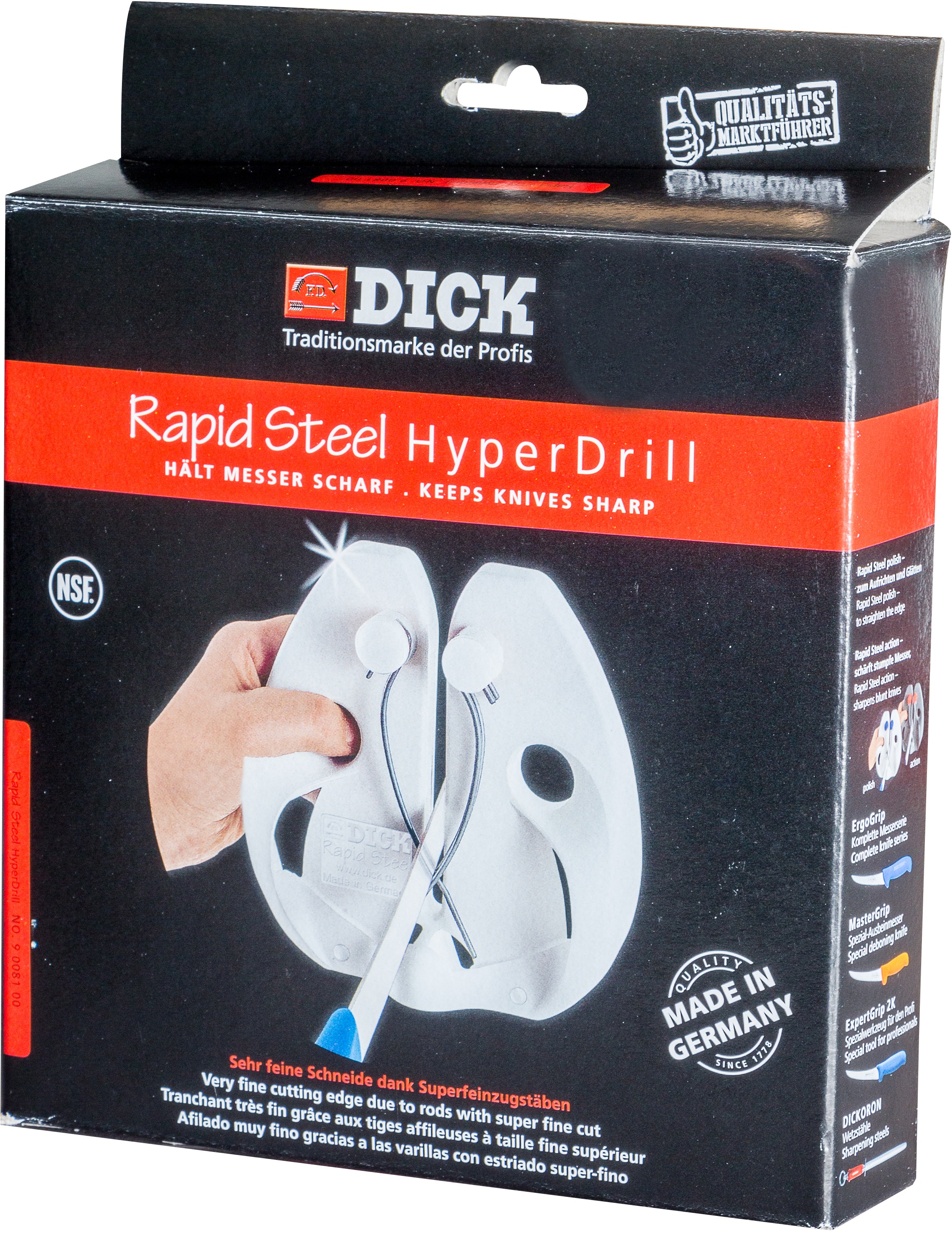 F. DICK Messerschärfer »Hyper Drill Rapid Steel«, (1 tlg.)