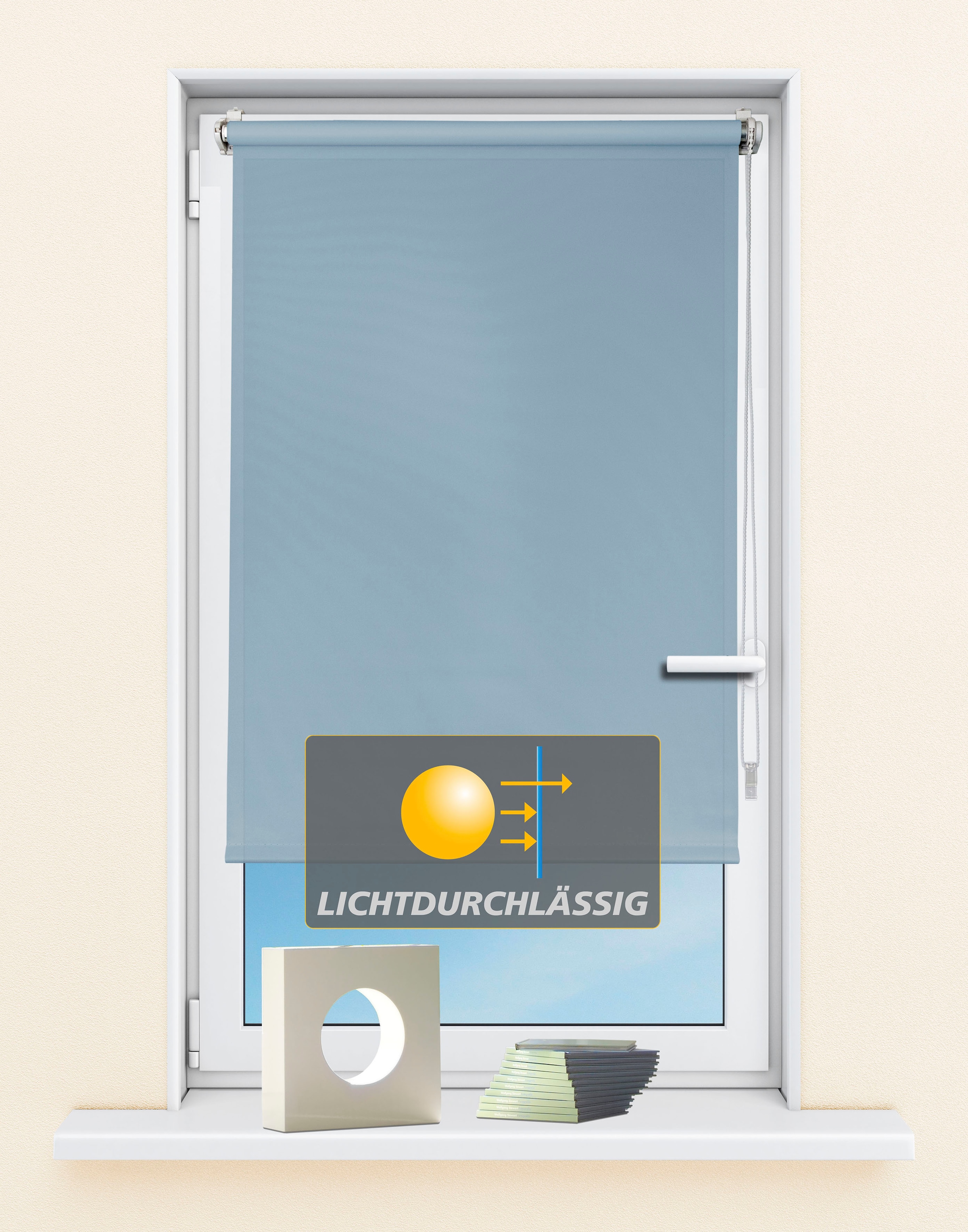 Kutti "Seitenzugrollo Ida, Lichtschutz, Klemmfix, ohne Bohren, Fixmaß" Lichtschutz ohne Bohren Sichtschutz, Sonnenschutz