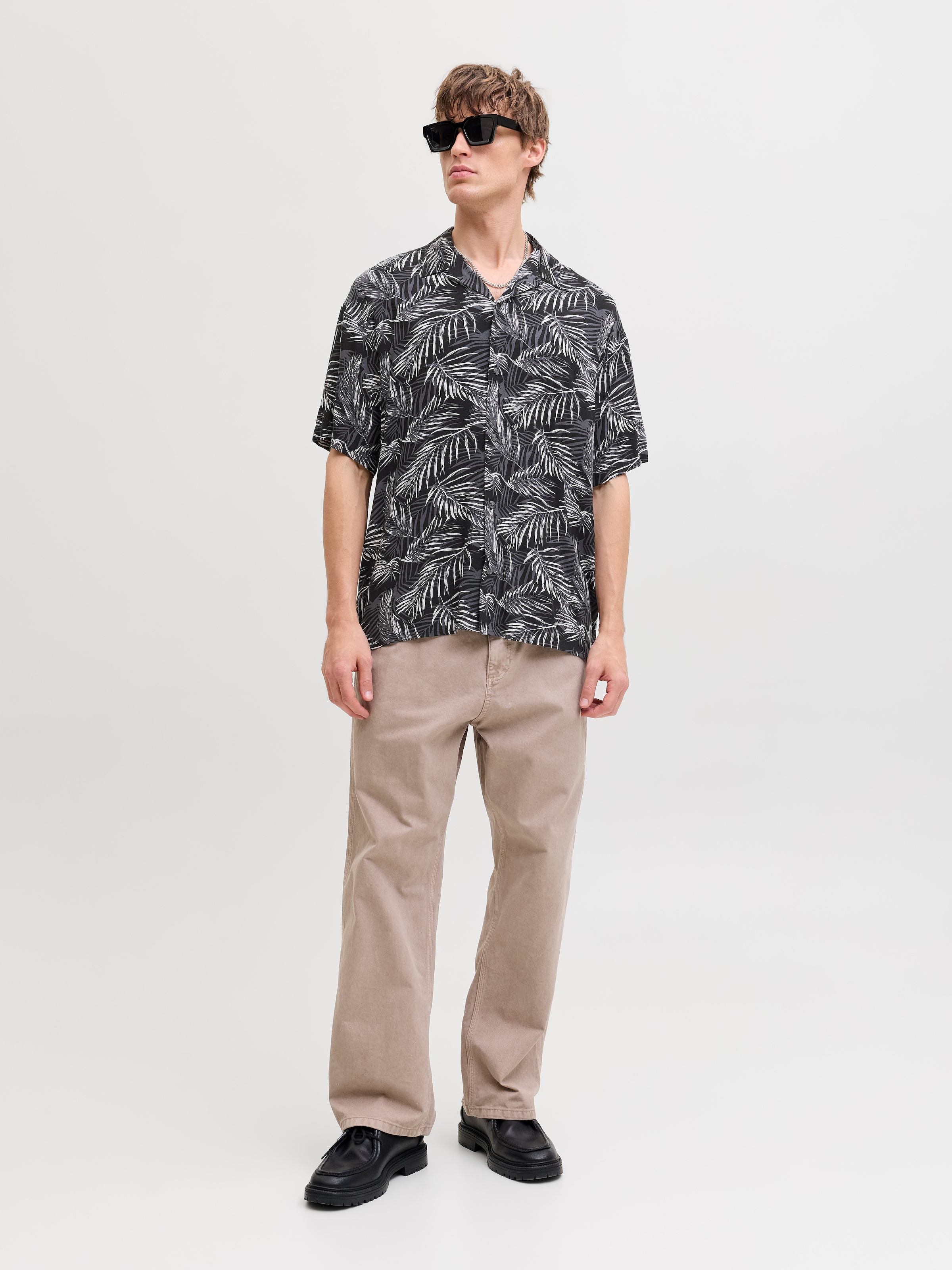 Jack & Jones Kurzarmhemd »JJEJEFF RESORT AOP SHIRT S/S LN«