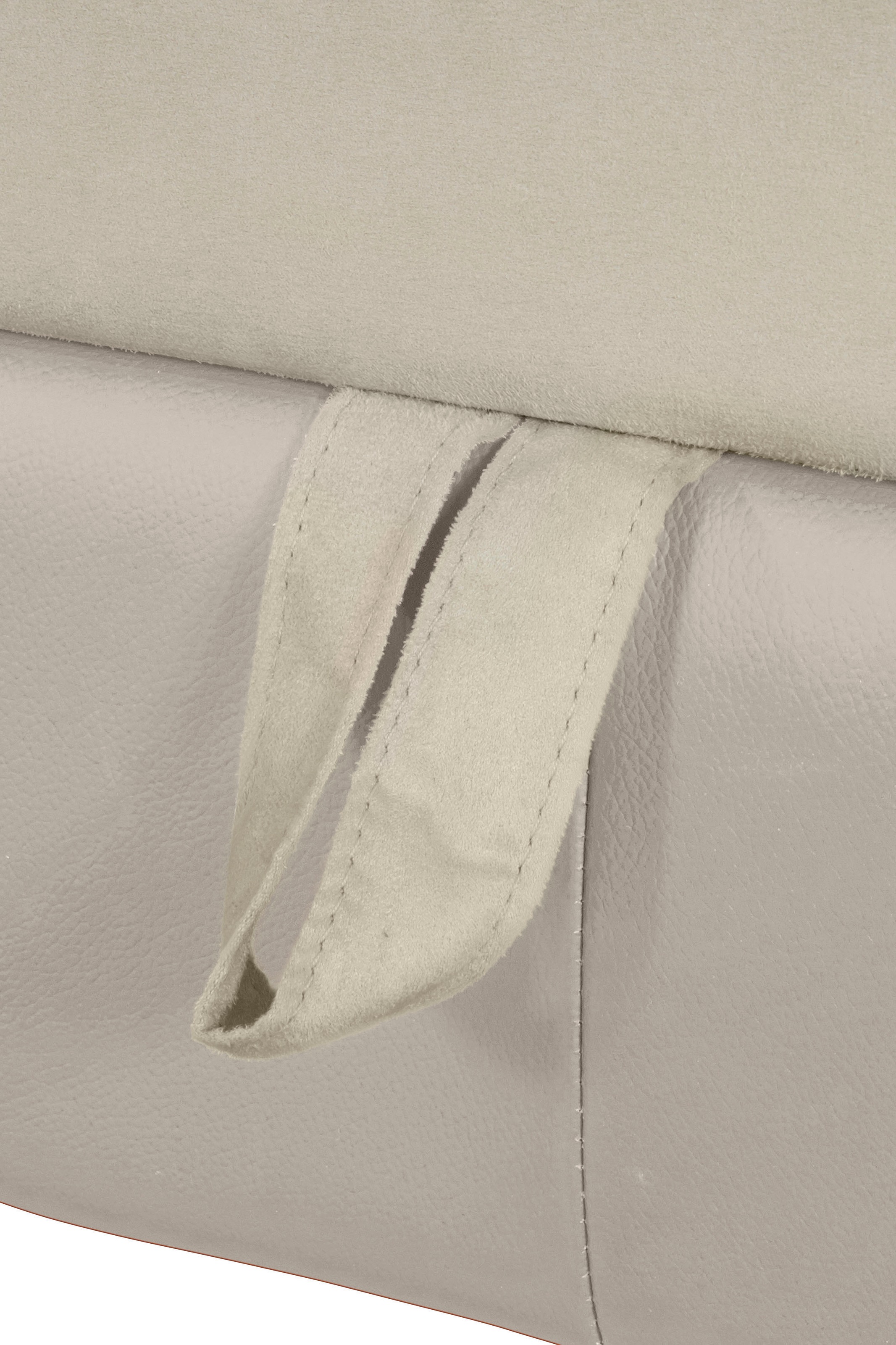 COTTA Ecksofa »Chef L-Form«, mit Kopfteilverstellung, edle Metallkufen, wahlweise mit Bettfunktion