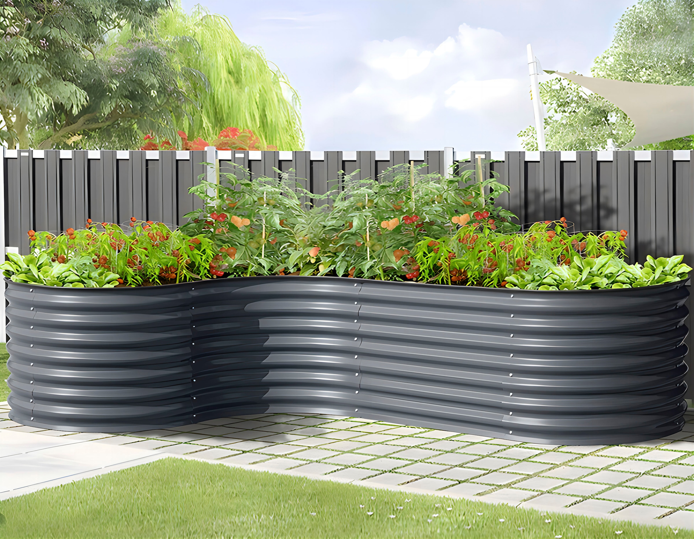 KONIFERA Hochbeet "Pamplona" BxTxH: 240x160x82 cm, 1900 l günstig online kaufen