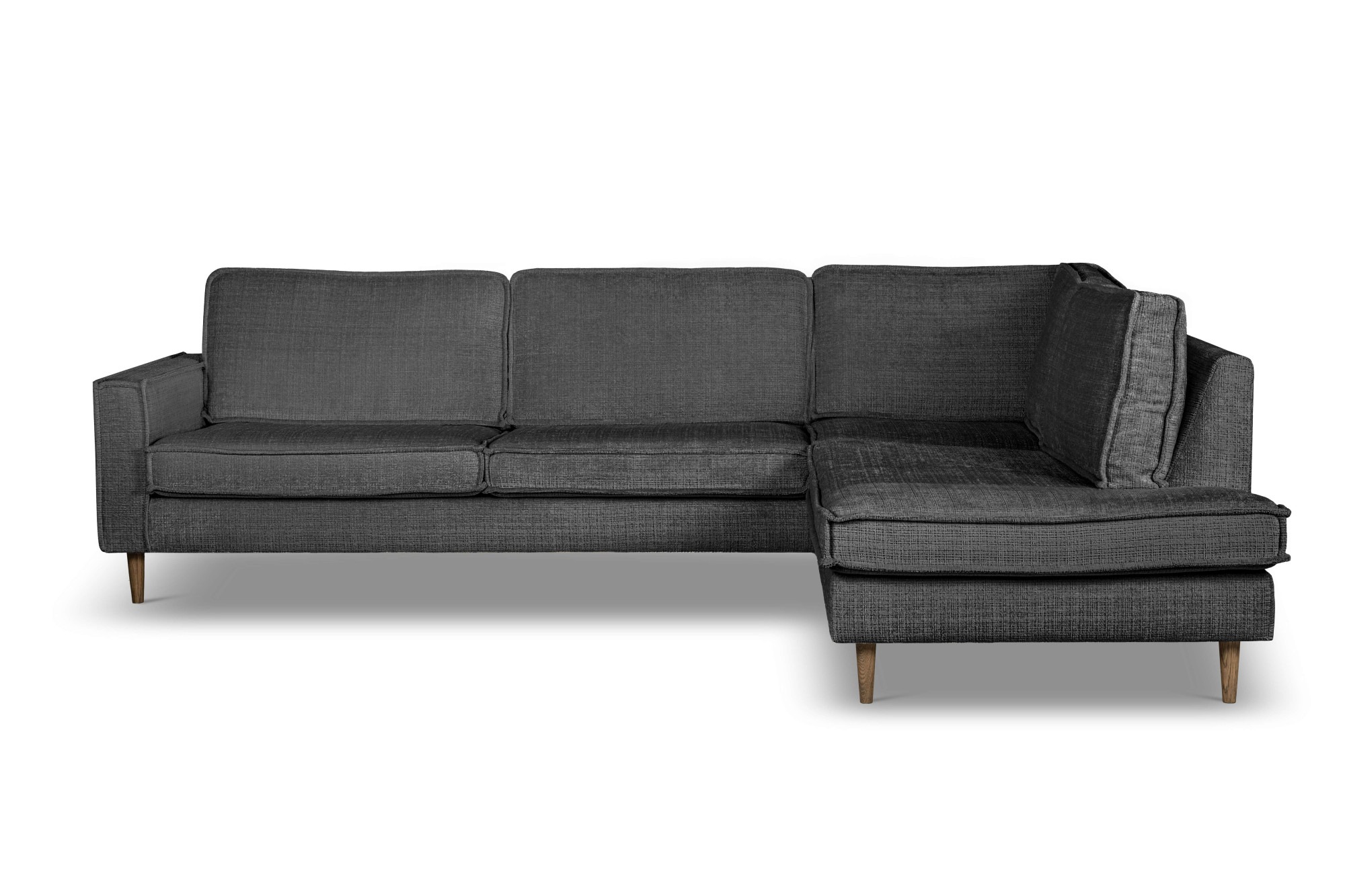 Home affaire Ecksofa "Pinto Skandi, 290 cm, Chenille, Struktur, Ottomane li günstig online kaufen