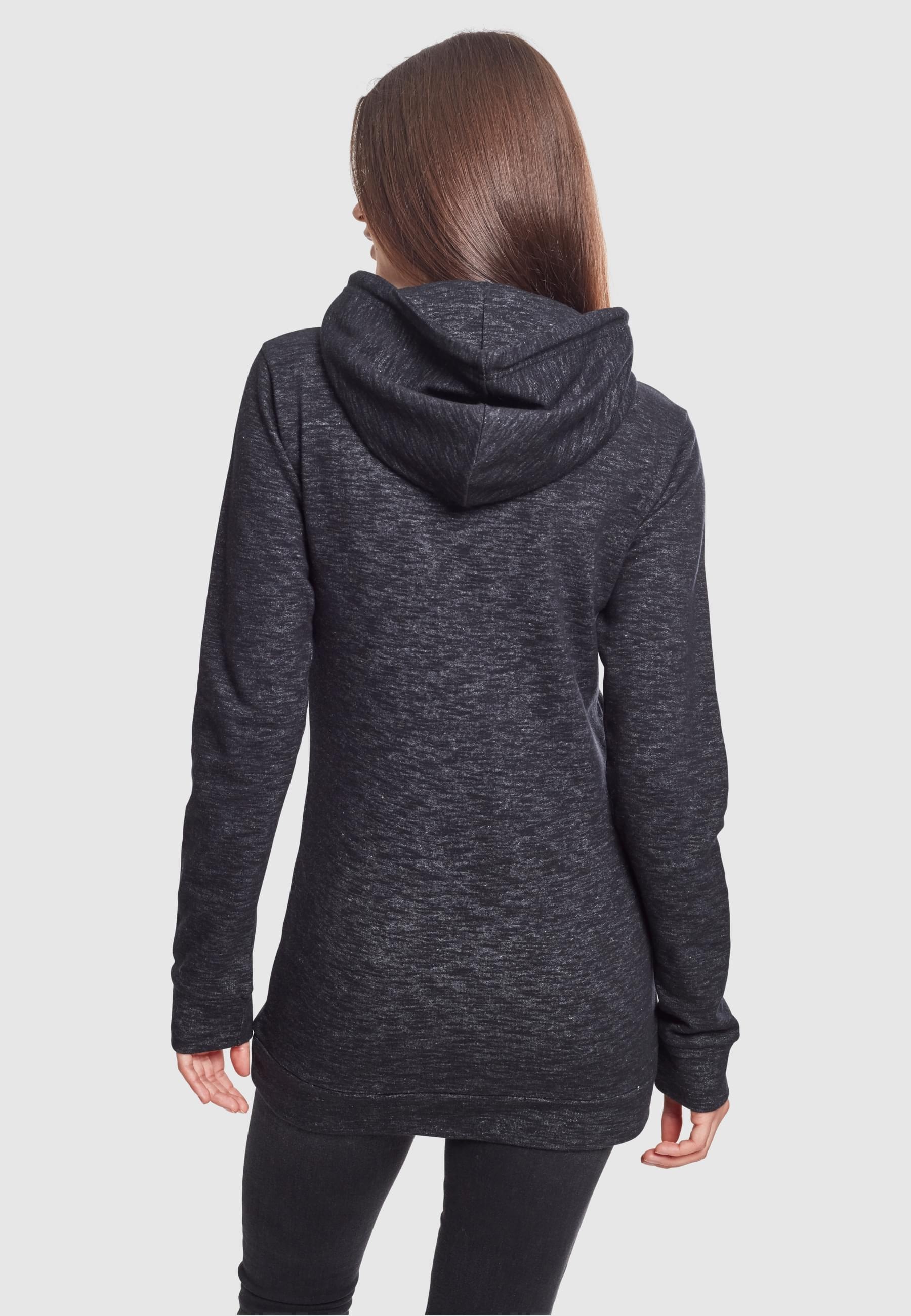 URBAN CLASSICS Rundhalspullover »Urban Classics Damen Ladies Slub Terry High Neck Hoody«, (1 tlg.)