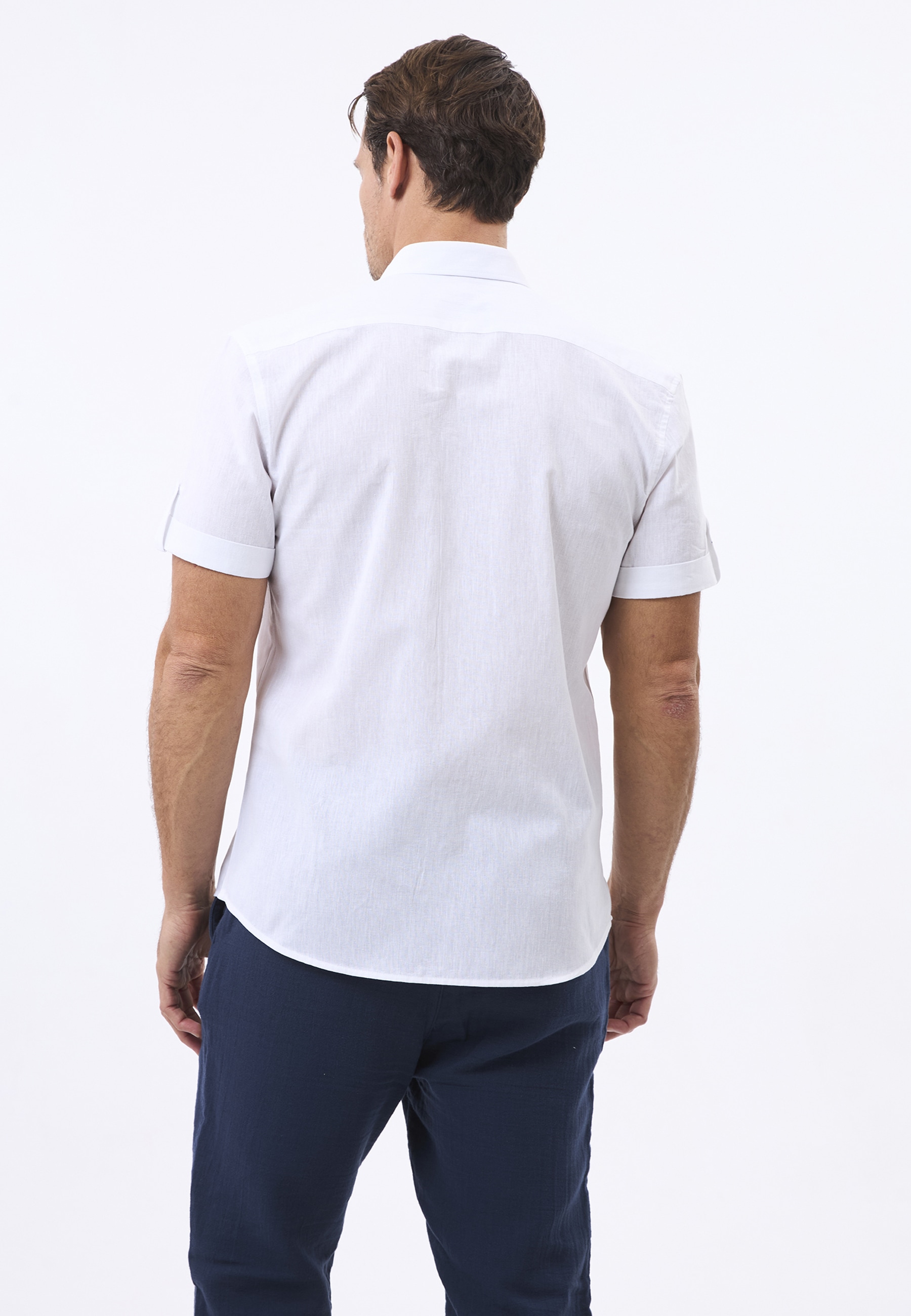 Felix Hardy Langarmhemd »Leinen-Shirt«