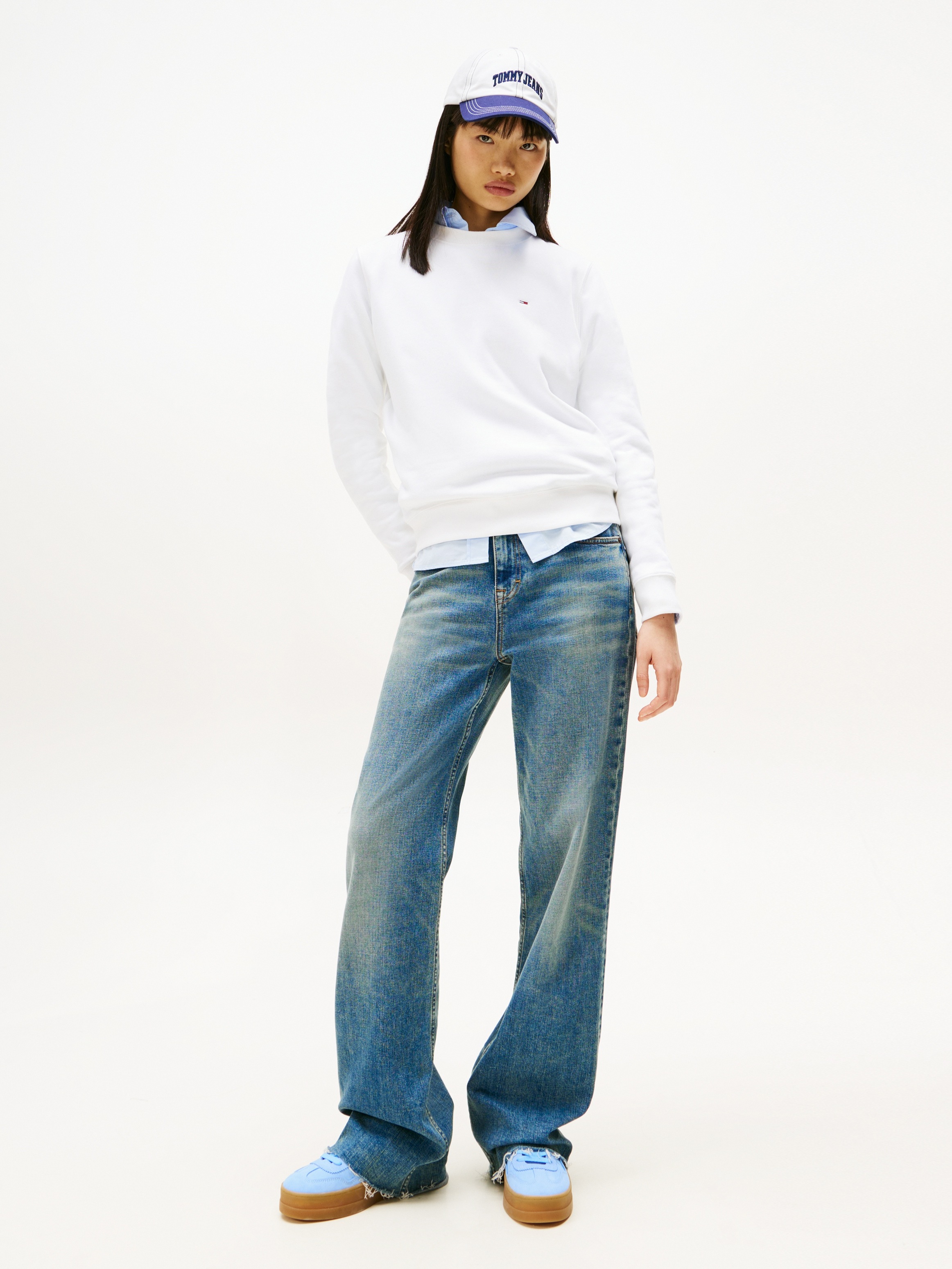 Thumbnail - Tommy Jeans "TJW REG S FLAG CREW", mit Logostickerei