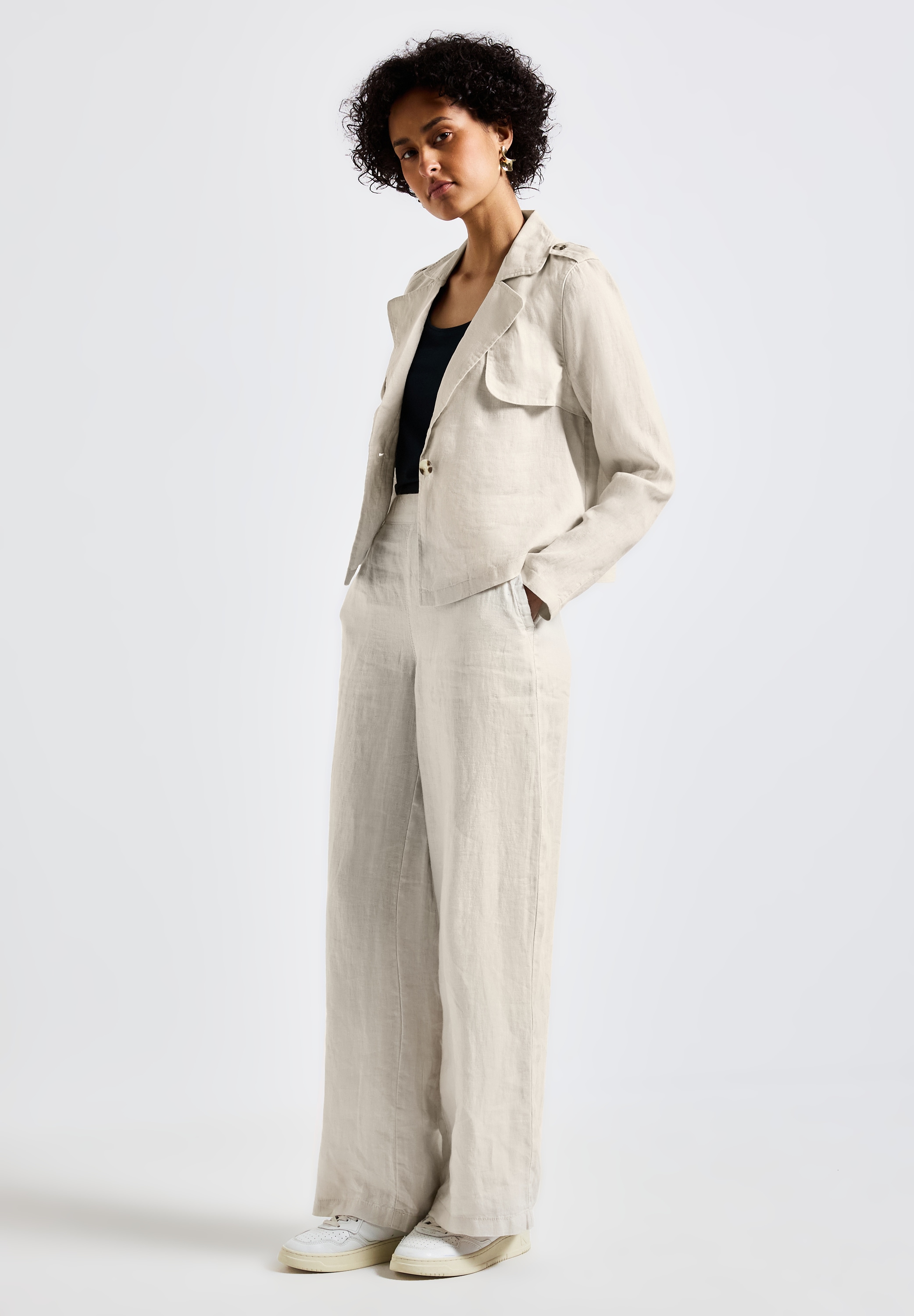 STREET ONE Kurzjacke, ohne Kapuze, mit Reverskragen