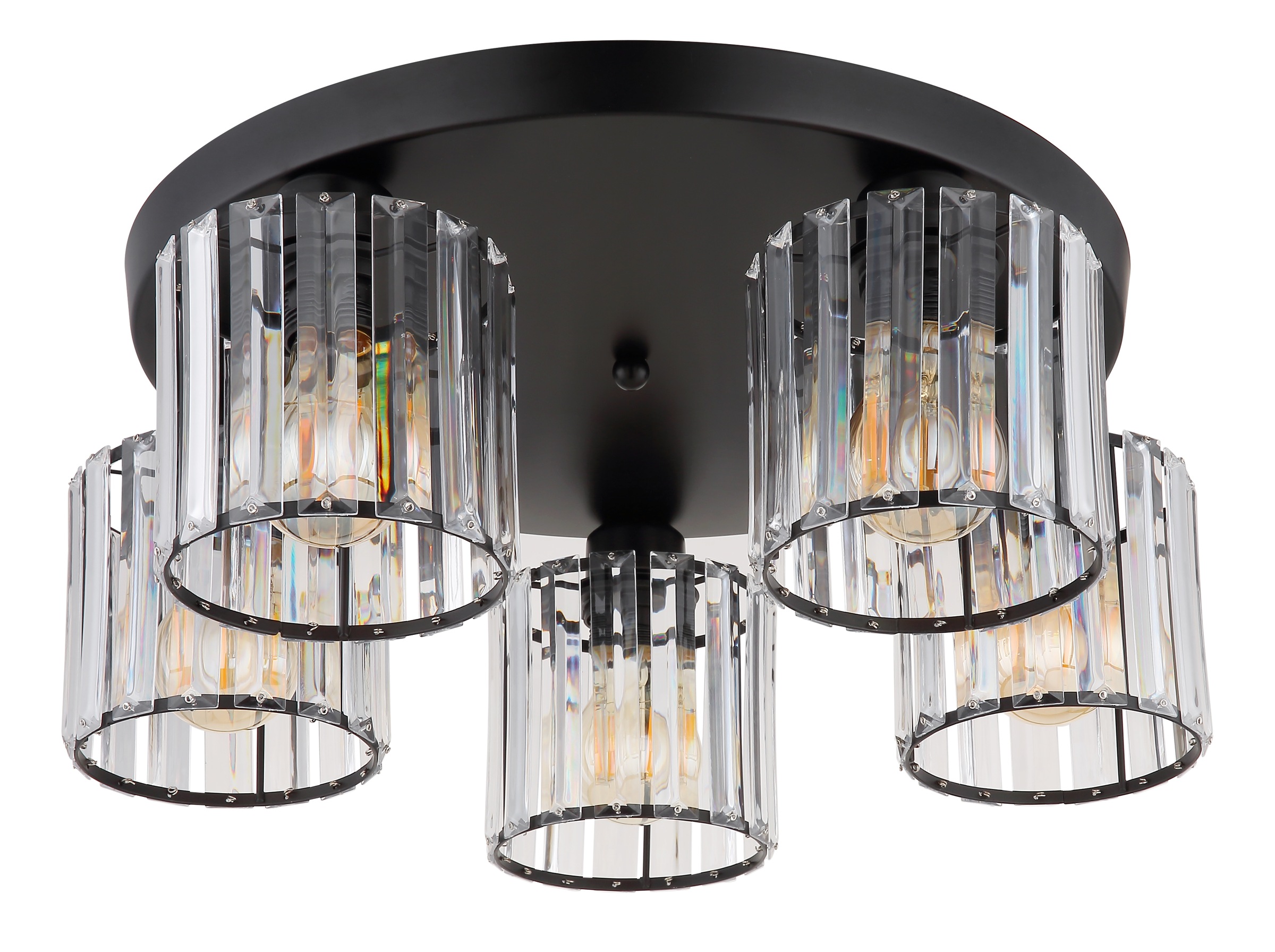 GLOBO LIGHTING Deckenleuchte »JORDANA«, Leuchtmittel E27 | ohne Leuchtmittel, Deckenlampe/Kristalle/Acryl/Wohnzimmer/Essbereich