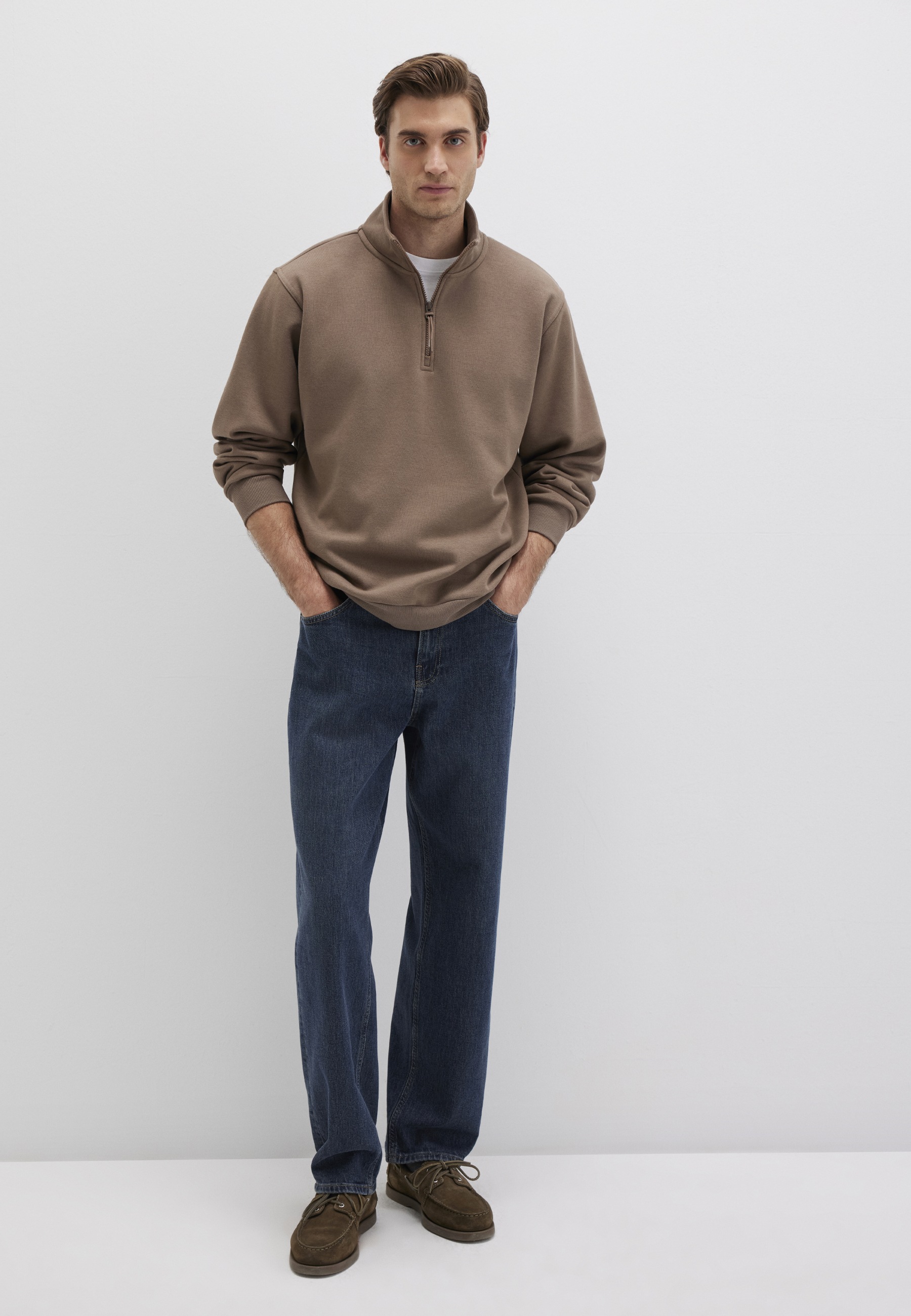 Mavi Troyer »HALF ZIP SWEATSHIRT«, Zip Up Sweatshirt
