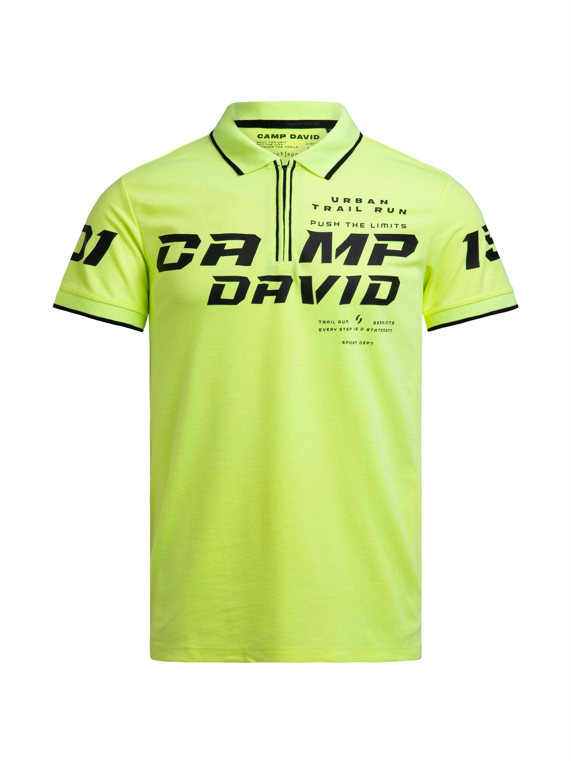 CAMP DAVID Poloshirt mit Seitenschlitze
