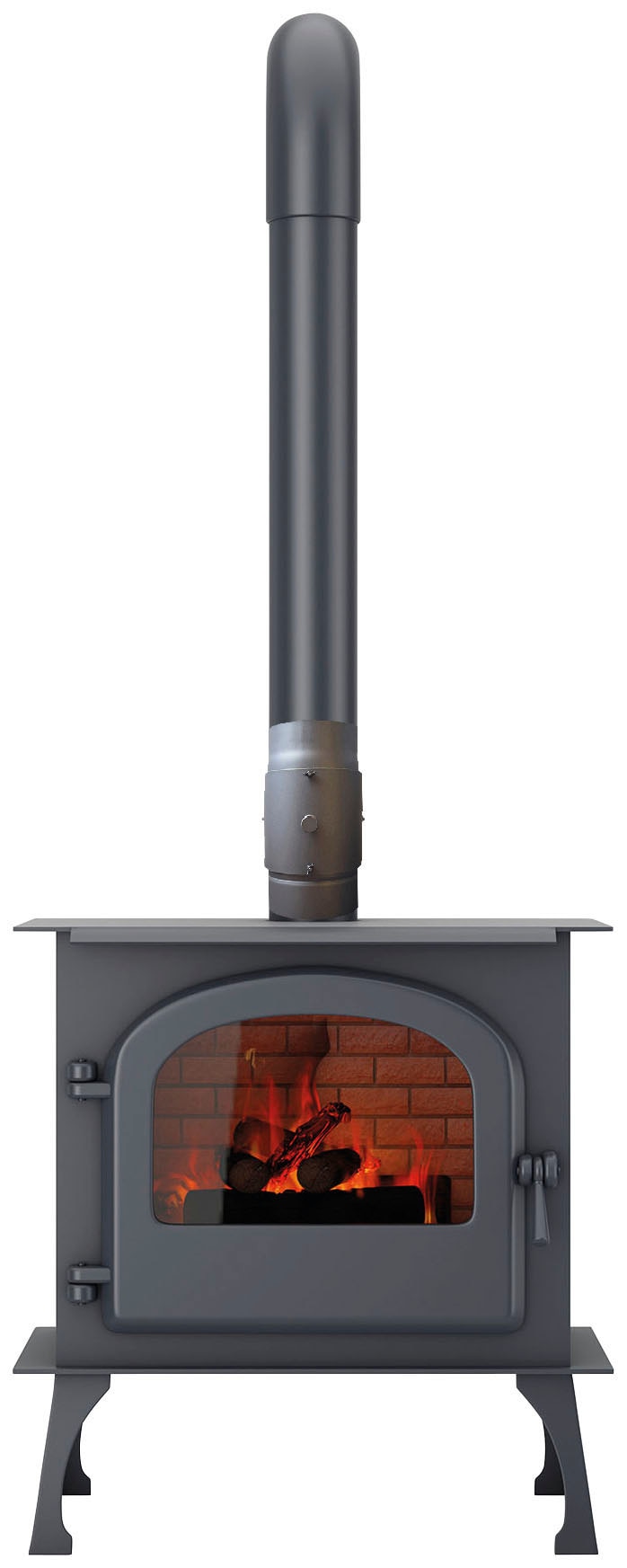 Kleining Ofenrohr »»KaminFILTERKat« Feinstaubfilter im Kamin nachrüsten, dunkelgrau«, Alles inklusive Service: Anschlussort+Fachgerechte Montage+der Service