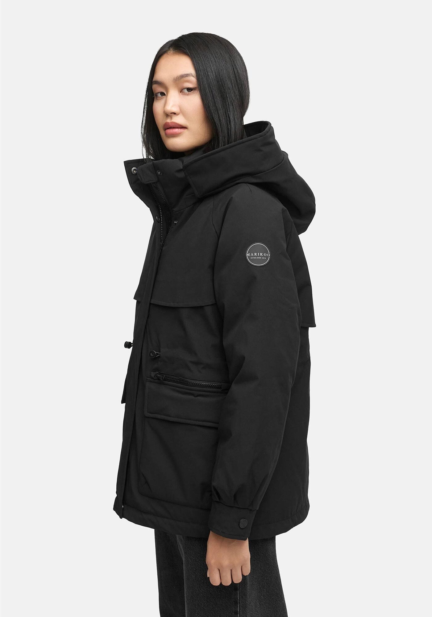 Marikoo Winterjacke »Shigaraa«, mit moderner Front- und Rückenpasse
