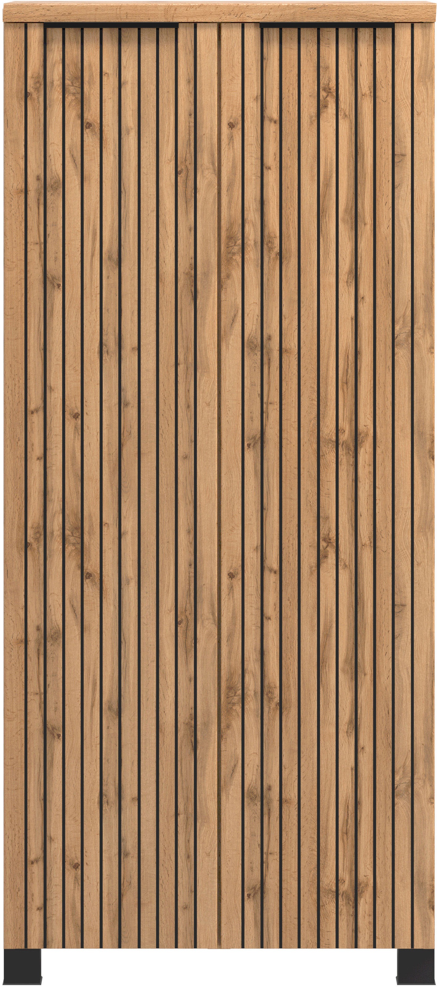 welltime Midischrank, Welltime, Breite 60 cm, 2-türig, gedämpft