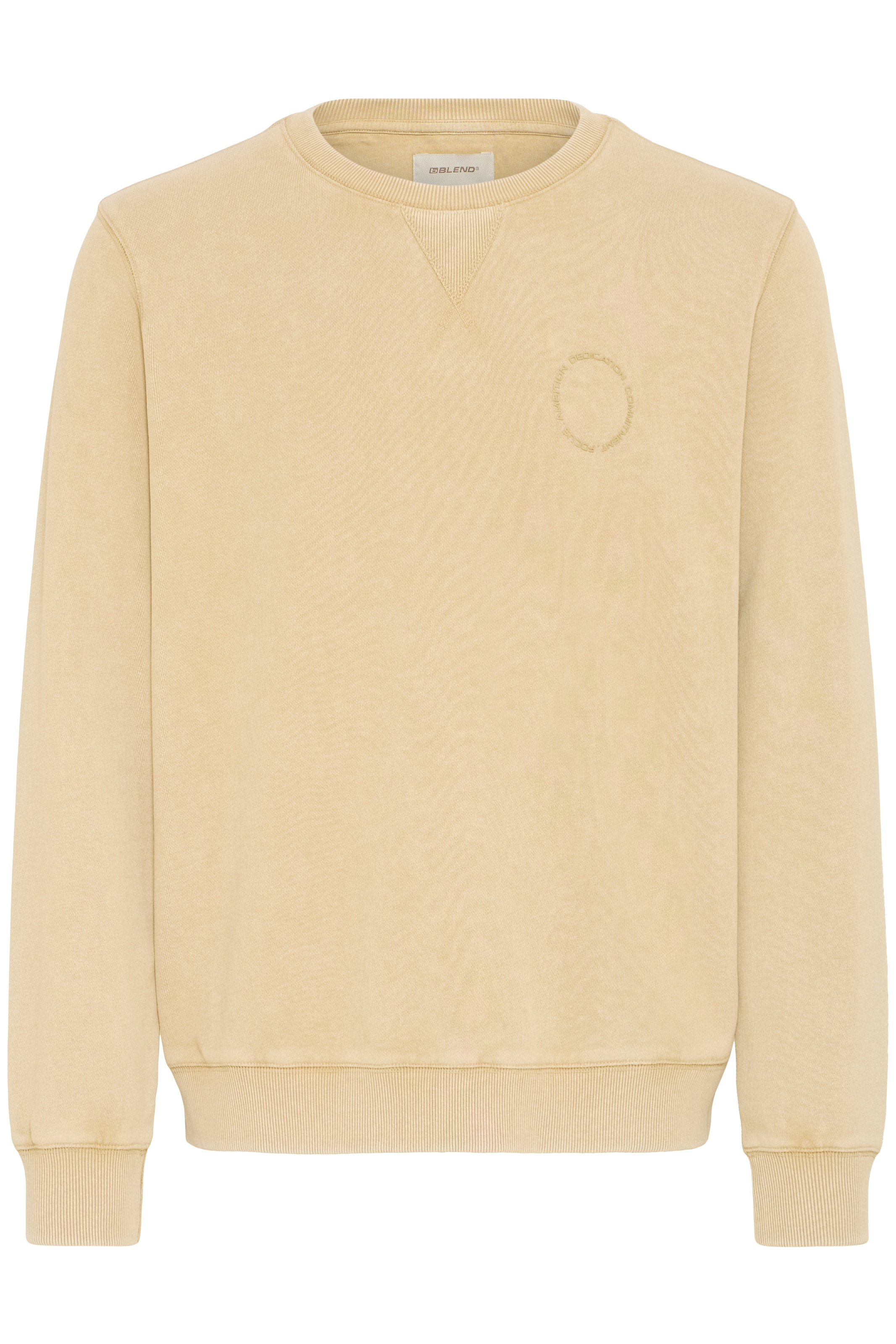 Sweatshirt BLEND "BHFACTOR BB CREW SWEATSHIRT", Herren, Gr. 4XL, starfish, Sweatware, Obermaterial: 100% Baumwolle, unifarben, regular fit normal, Rundhals, Sweatshirts Sweatshirt, in großen Größen