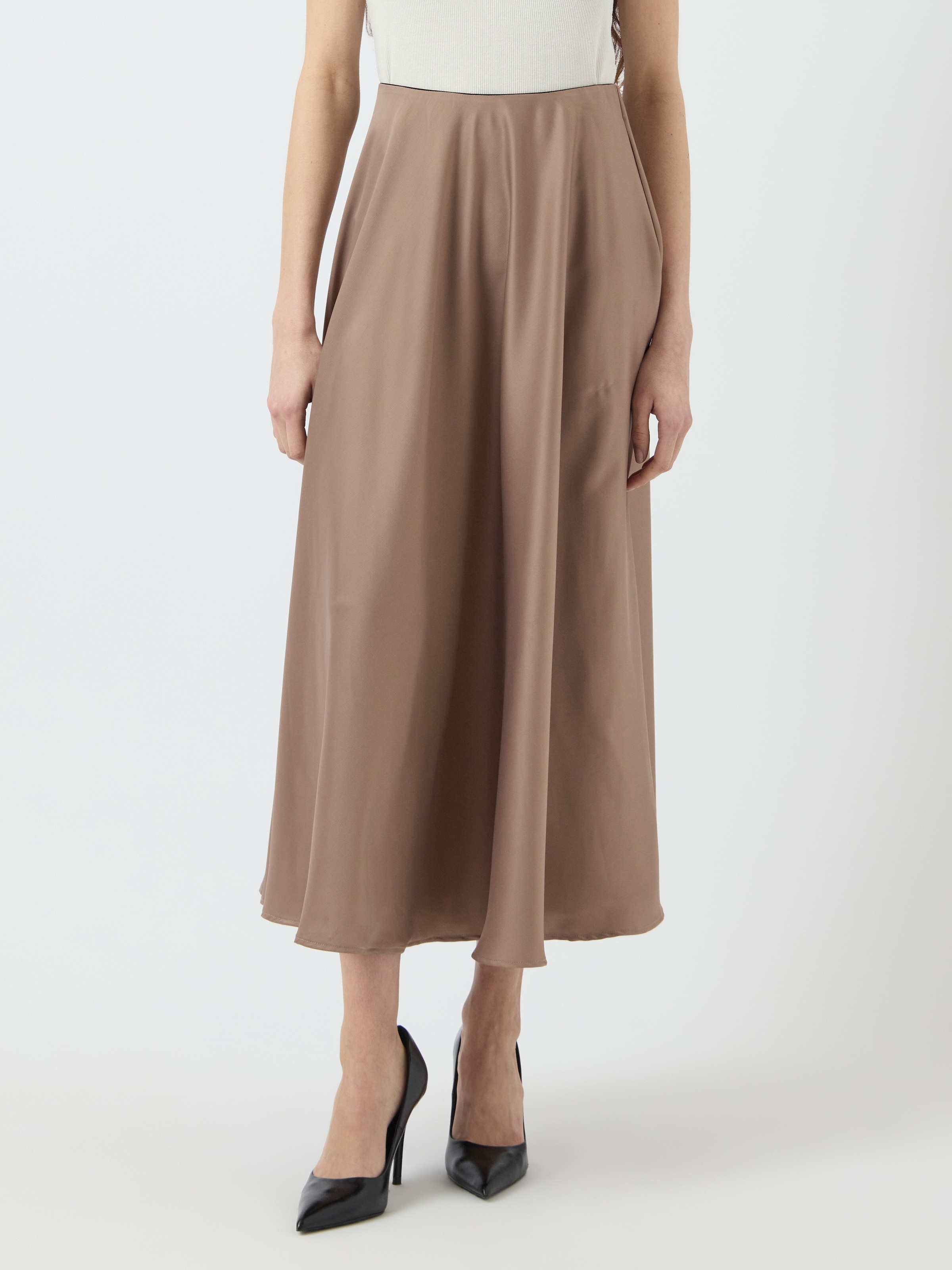 Y.A.S Satinrock "YASPELLA HW VOLUME ANKLE SKIRT S. NOOS" günstig online kaufen