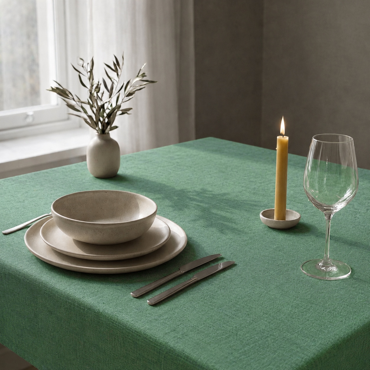 OTTO home Tischdecke "Meellon eckig und rund" unifarben, verschiedene Größen, Esszimmer, Wohnzimmer, Dekoration