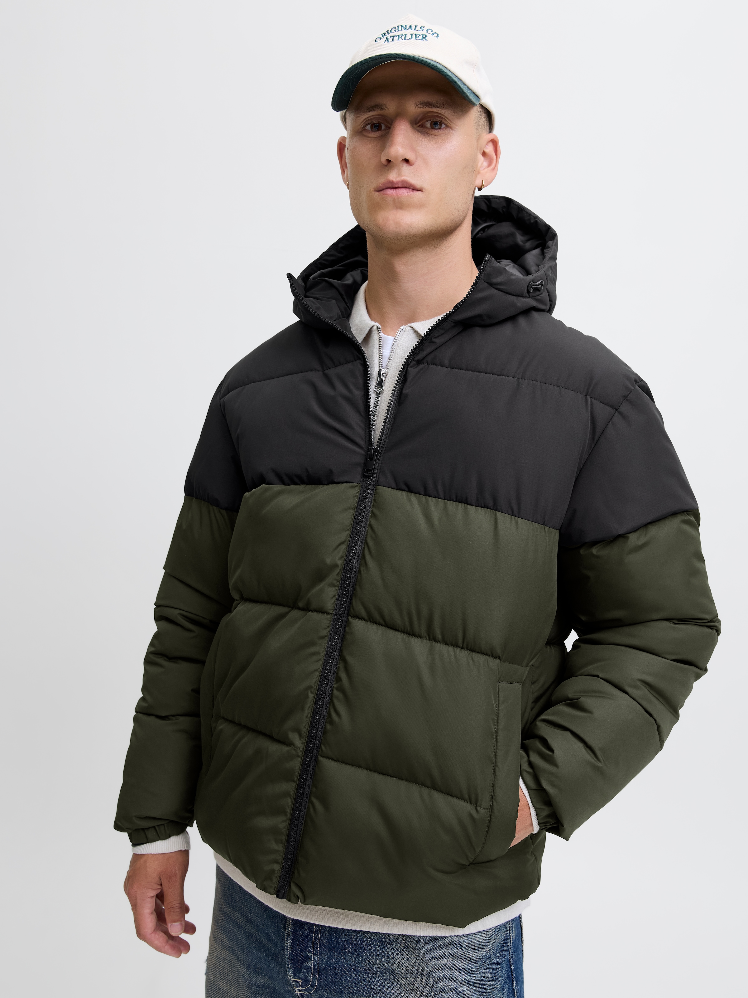 Jack & Jones Steppjacke »JJMAZE PUFFER HOOD« mit Kapuze