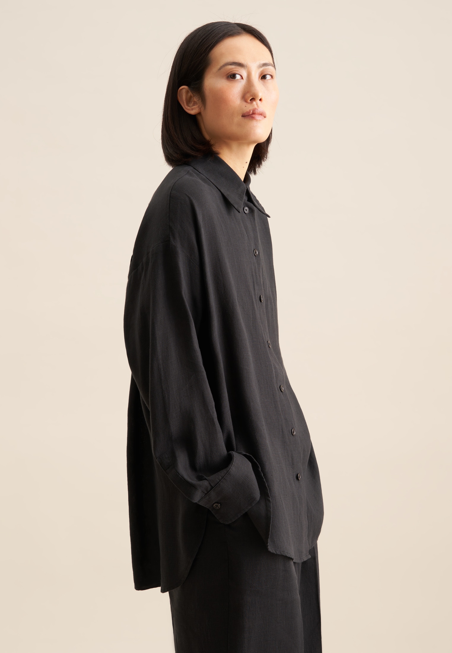 seidensticker Longbluse "Schwarze Rose", Langarm Kragen Uni günstig online kaufen