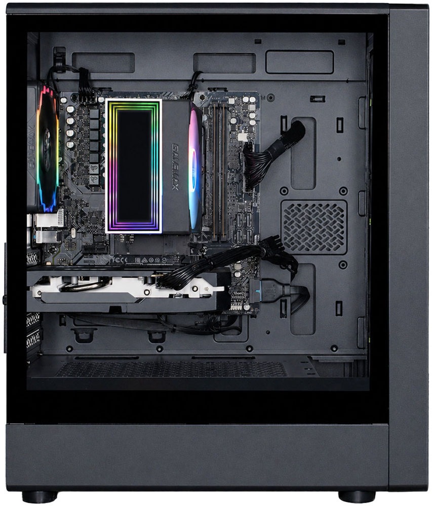 GAMEMAX Gaming-PC-Komplettsystem »MegaDeal AERIS GB 2822 AMD Ryzen 5 5500 16GB 480GB SSD RTX 5060« 27 ″ AMD Ryzen 5 GeForce RTX™ 5060 16 GB RAM 480 GB SSD Windows 11 + MSI PRO MP272L LCD-Monitor, 68,6cm (27")