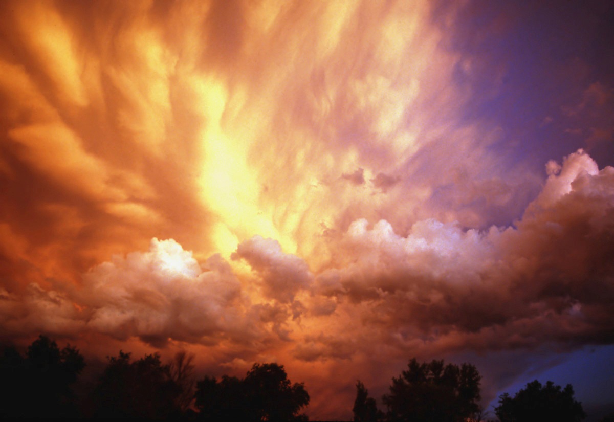 Papermoon Fototapetas »Gewitterwolken bei Sonnen...