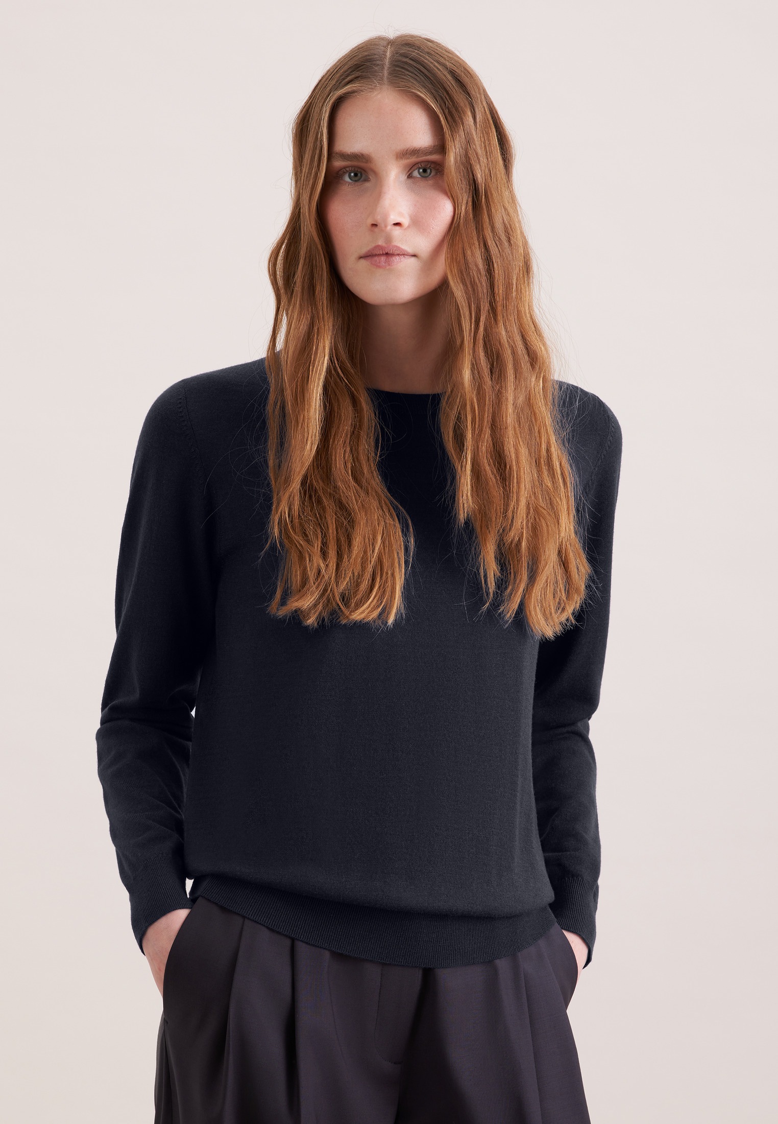 seidensticker Strickpullover Sweater Uni günstig online kaufen