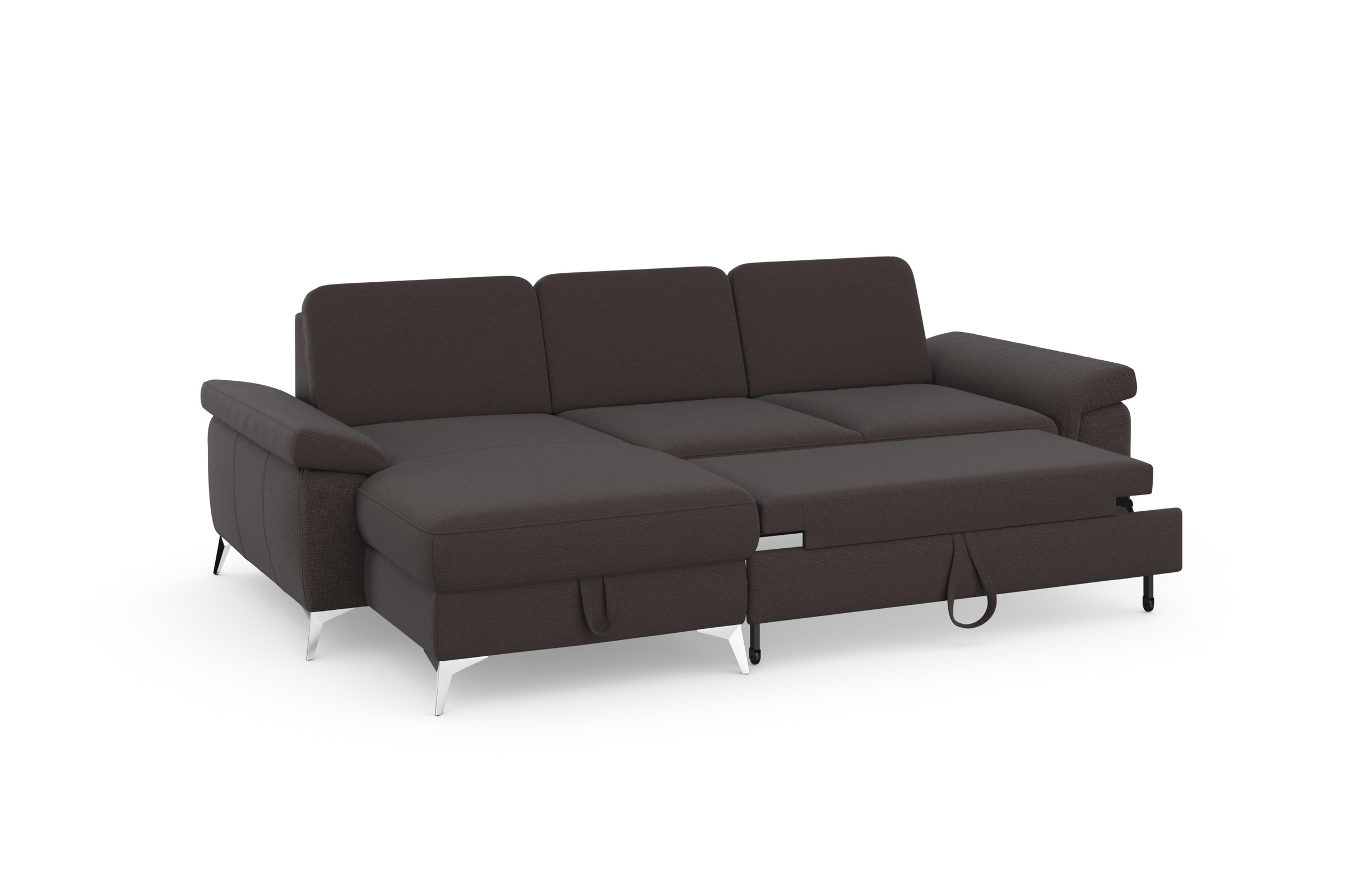 sit&more Ecksofa »Padua L-Form«, inklusive Sitztiefenverstellung, Armteilfunktion und Federkern