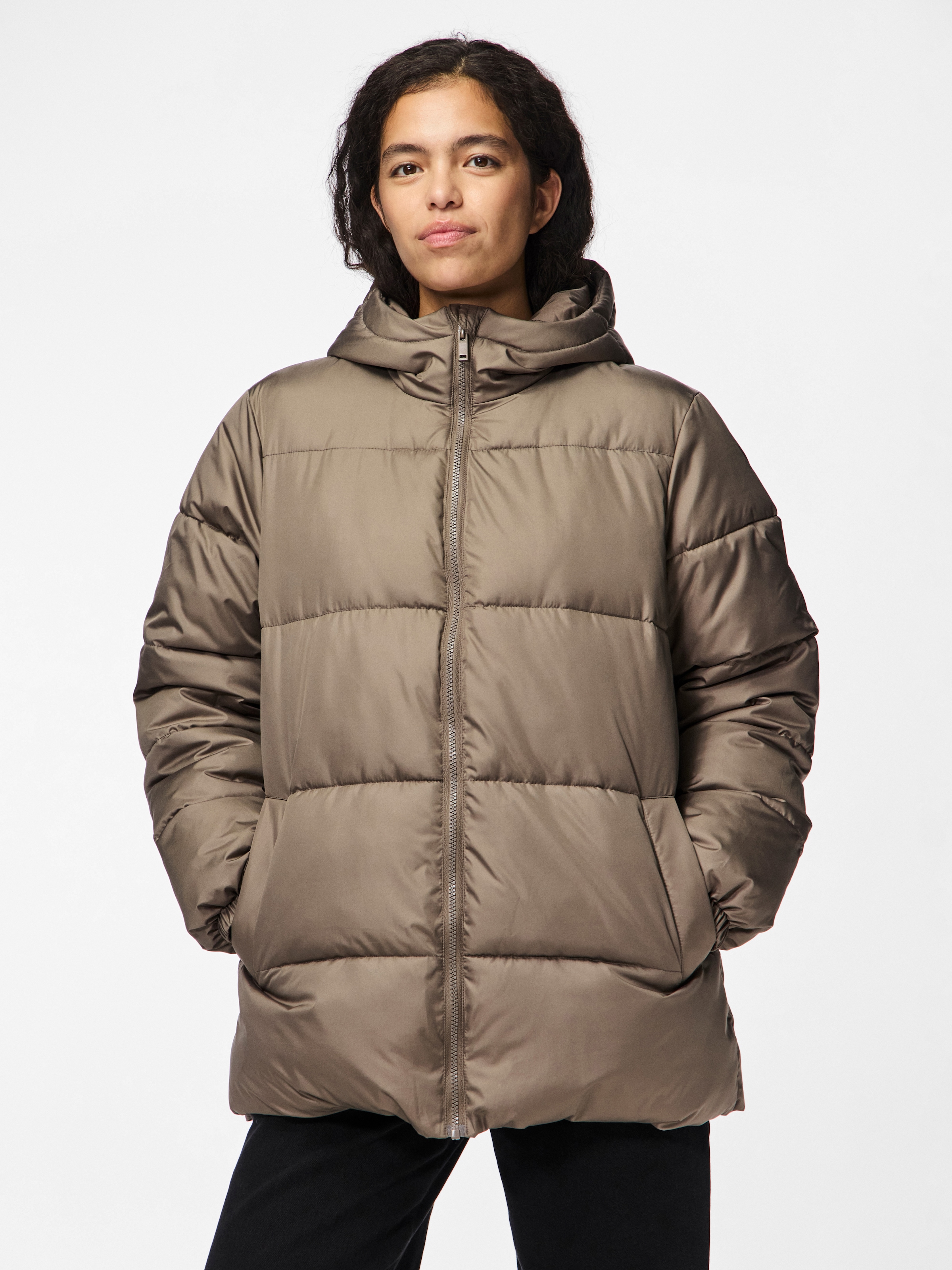 pieces Steppjacke "PCMADDIE PUFFER JACKET NOOS BC", mit Kapuze günstig online kaufen