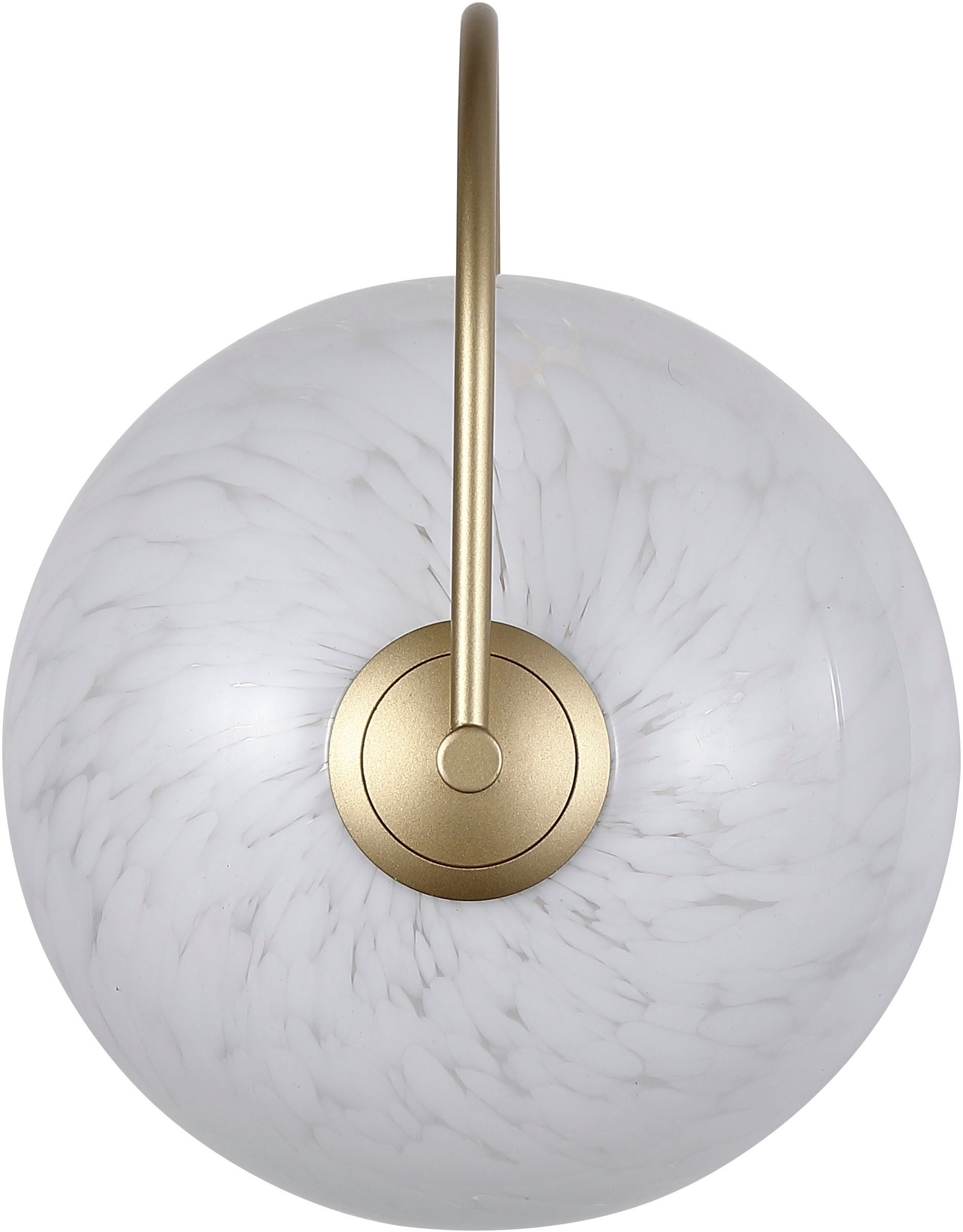 Searchlight LED Wandleuchte »Konfetti-LED-Wandleuchte, goldenes Metall und Konfettiglas« LED-Modul 1 Stk.