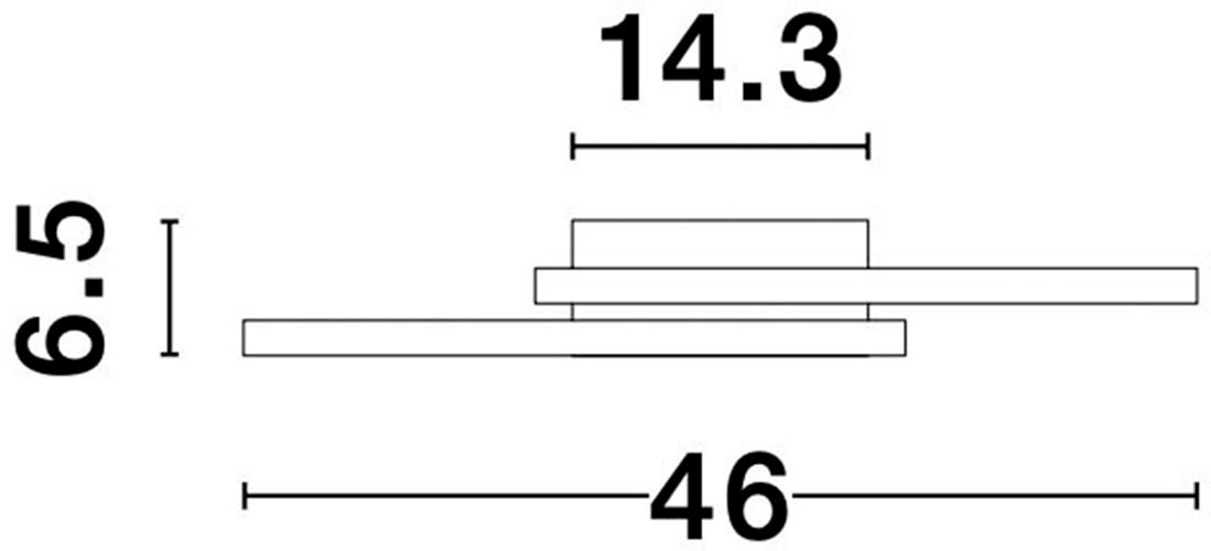 Nova Luce LED Deckenleuchte »BILBAO« LED-Modul 1 Stk. Warmweiß