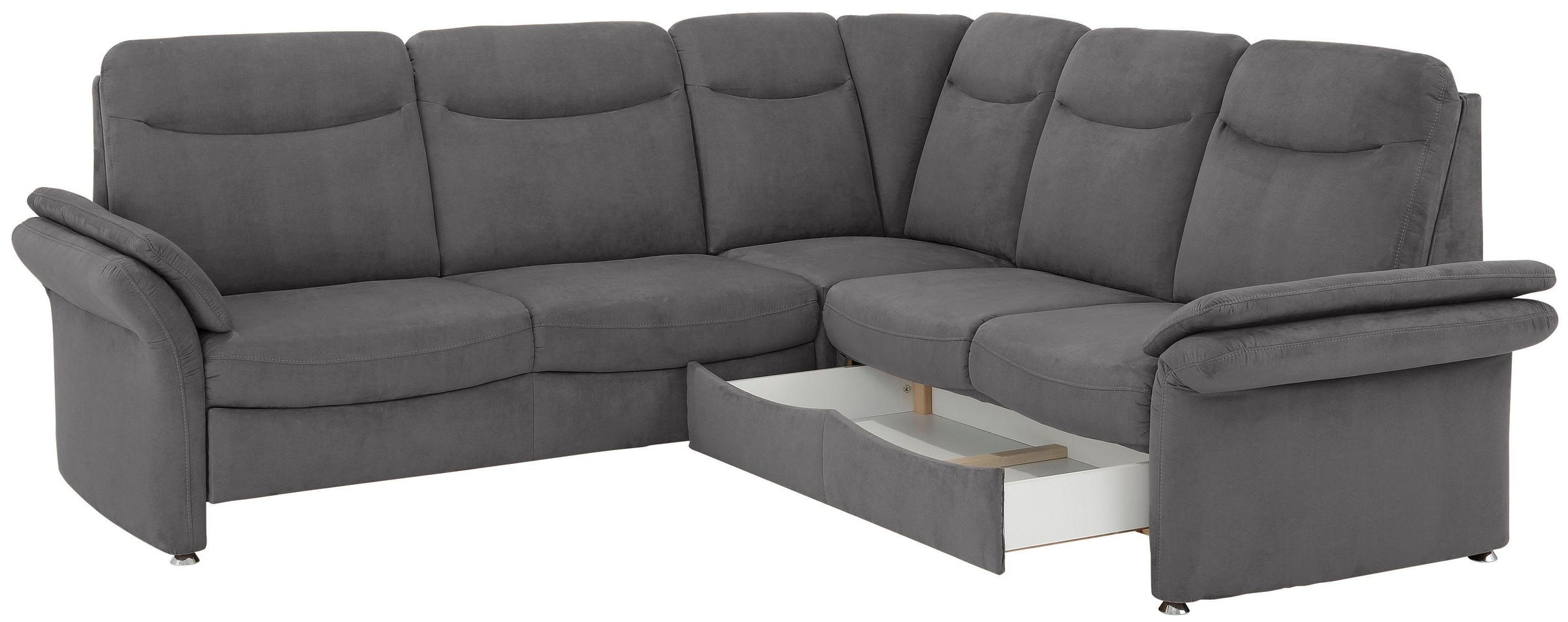 Home affaire Ecksofa »Tahoma L-Form«, mit Armlehnfunktion, wahlweise Bettfunktion, Schublade, Relaxfunktion