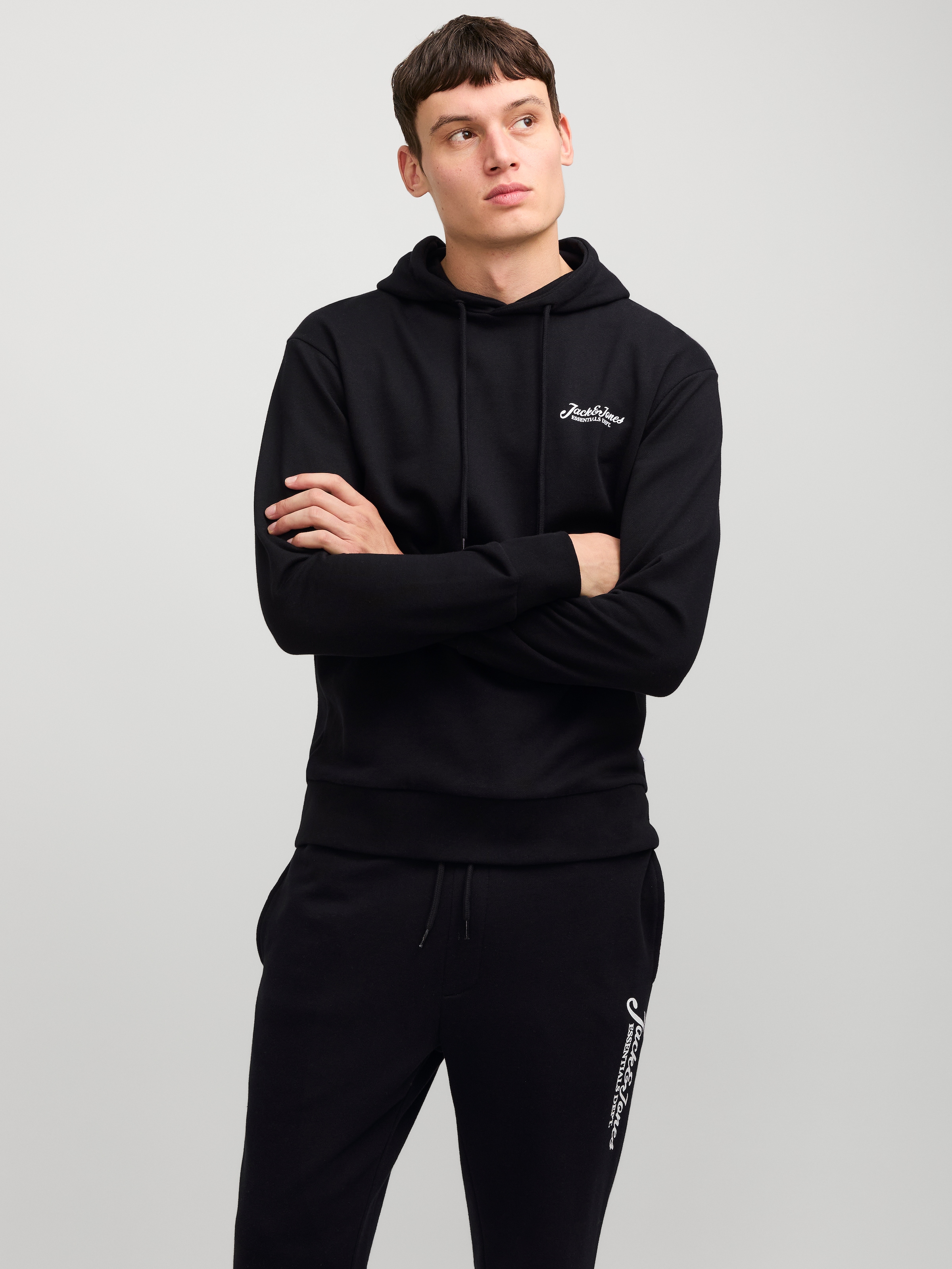 Jack & Jones Kapuzensweatshirt "JJBEAU – Sweater mit Logodruck, Slim Fit un günstig online kaufen