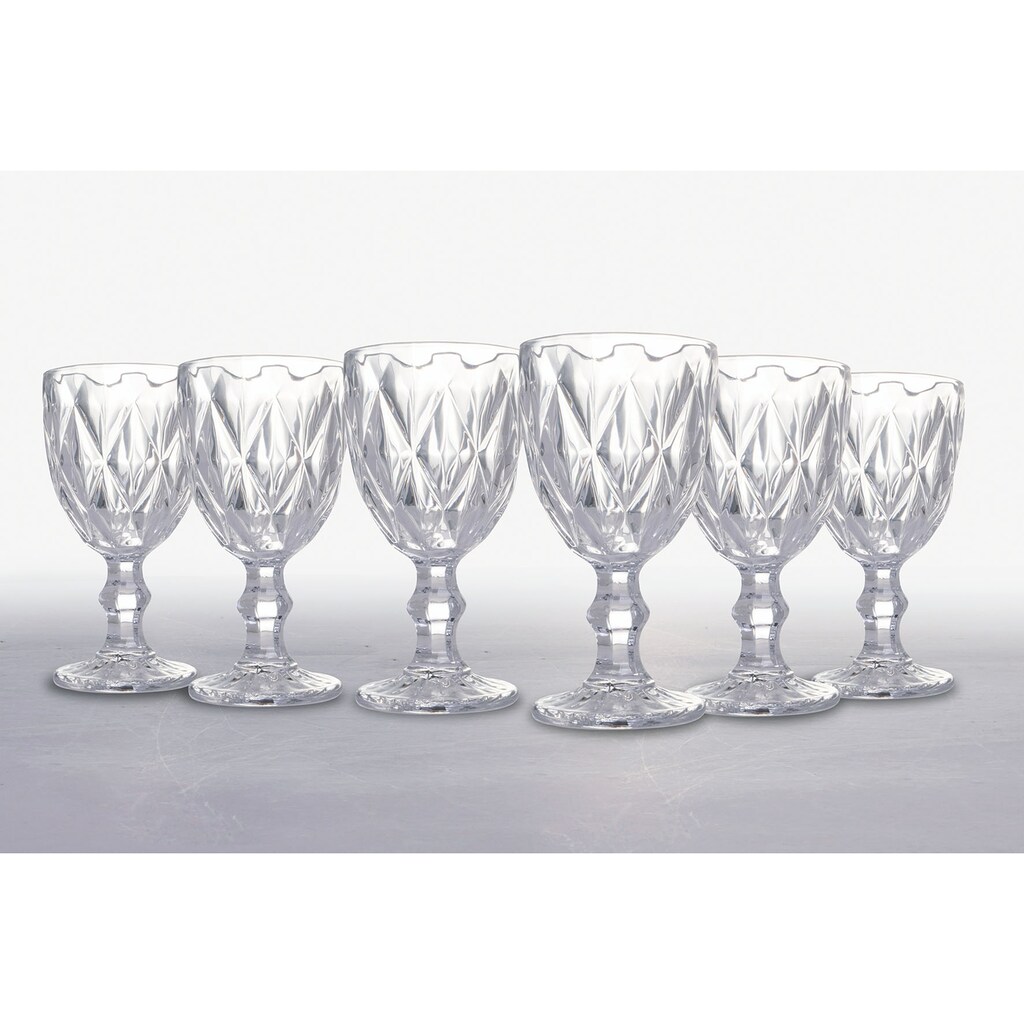 Villa d'Este Weinglas »Reinassance Transparent«, (Set, 6 tlg.)