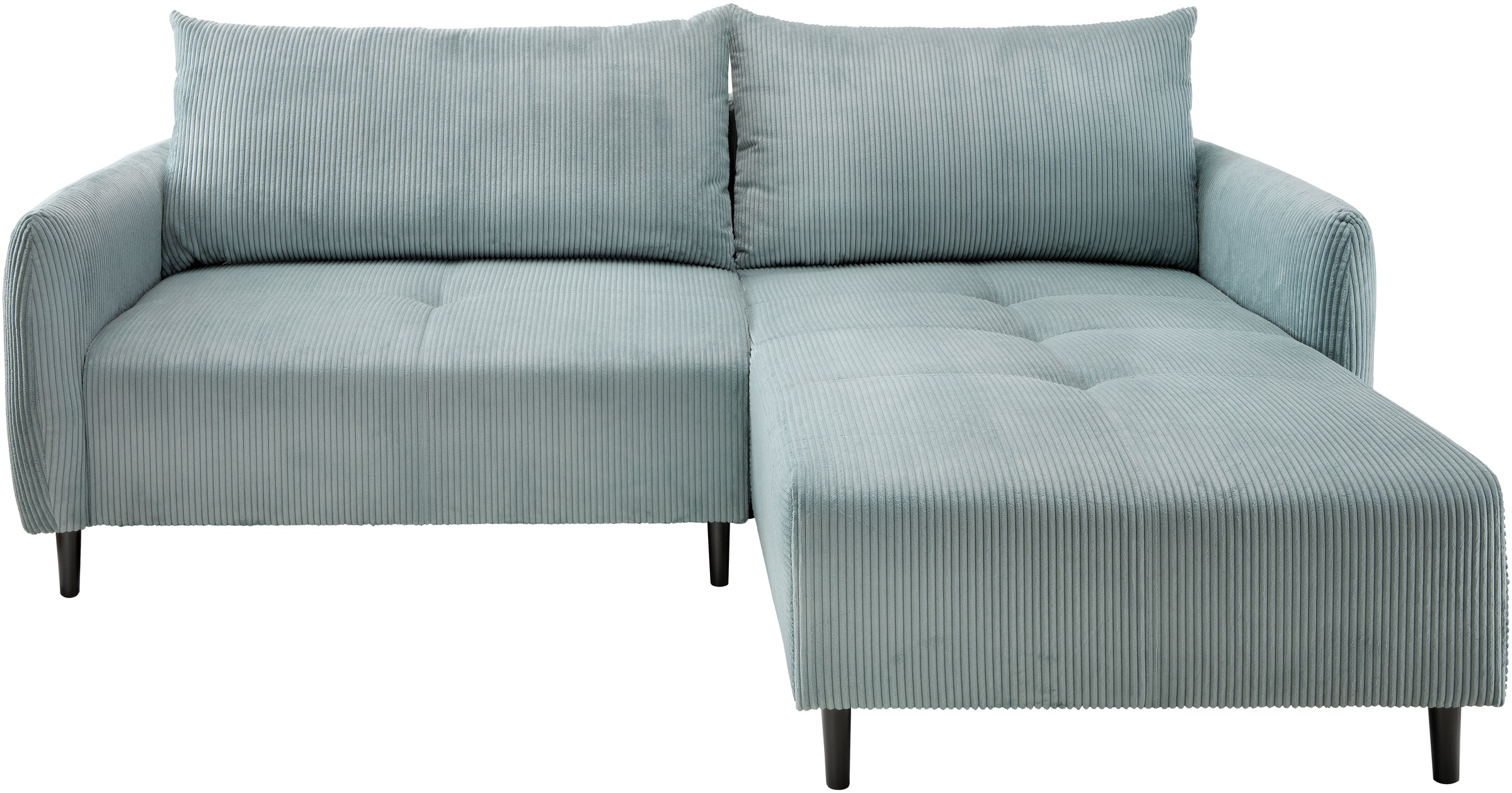 INOSIGN Ecksofa »Mara, L-Form, aktueller Cord Bezug und tolle Farben, schmale Armlehnen«, whlw. mit Bettfunktion,Recamiere links/rechts montierbar, Breite 238cm