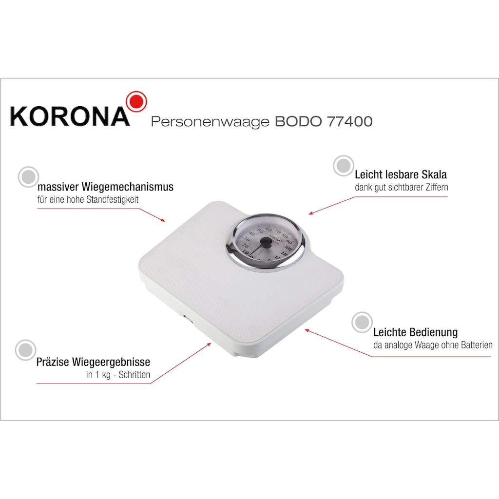 KORONA Personenwaage »BODO 77400«