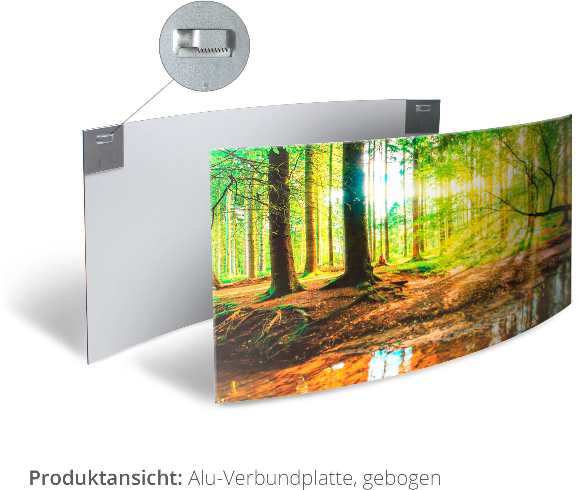 Artland Wandbild »Magie der Lotus-Blume«, Blumen, (1 St.), 3D Optik gebogen