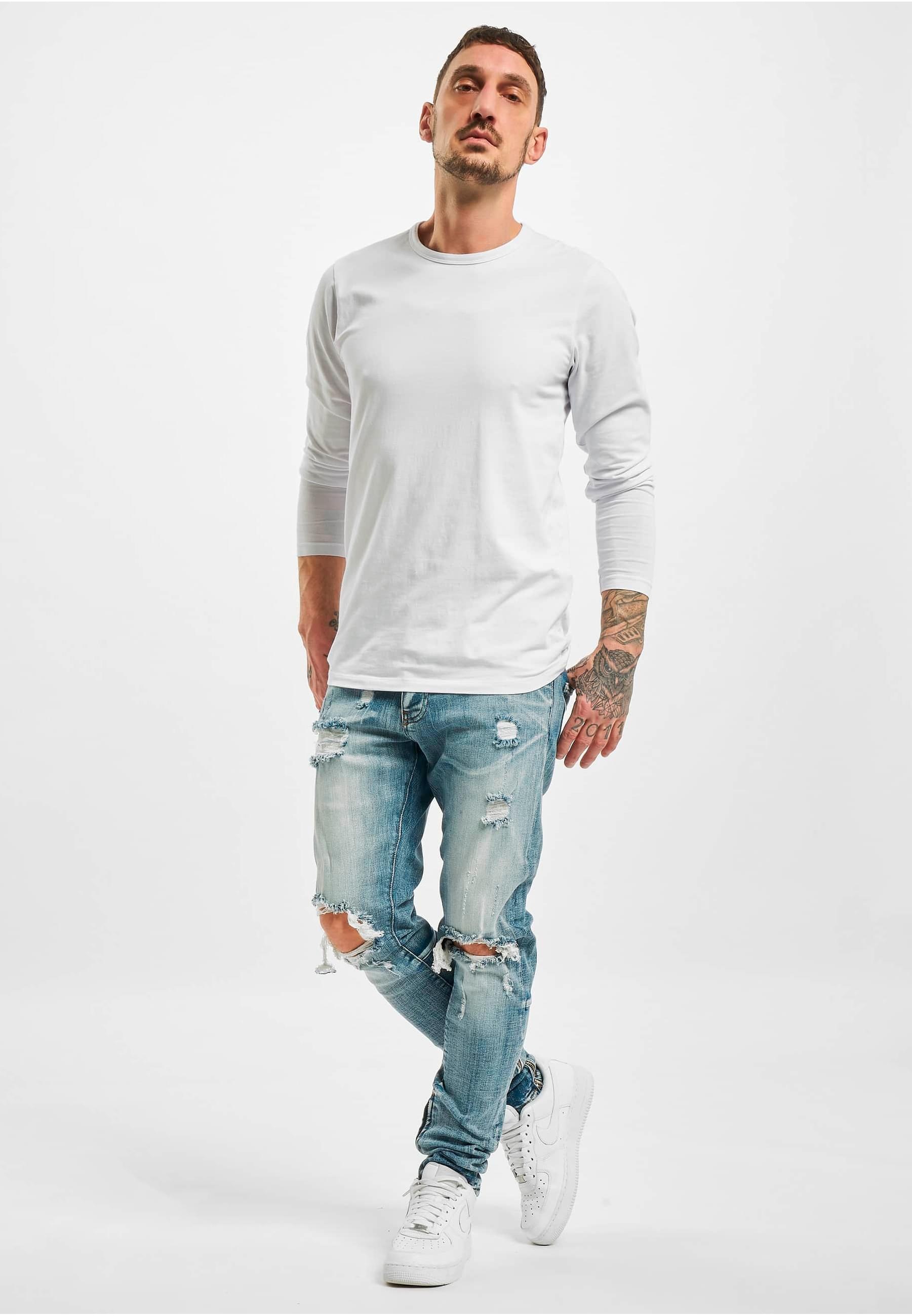 2Y Studios Bequeme Jeans »2Y Studios Herren 2Y Destroyed Straight Fit Jeans«, (1 tlg.)
