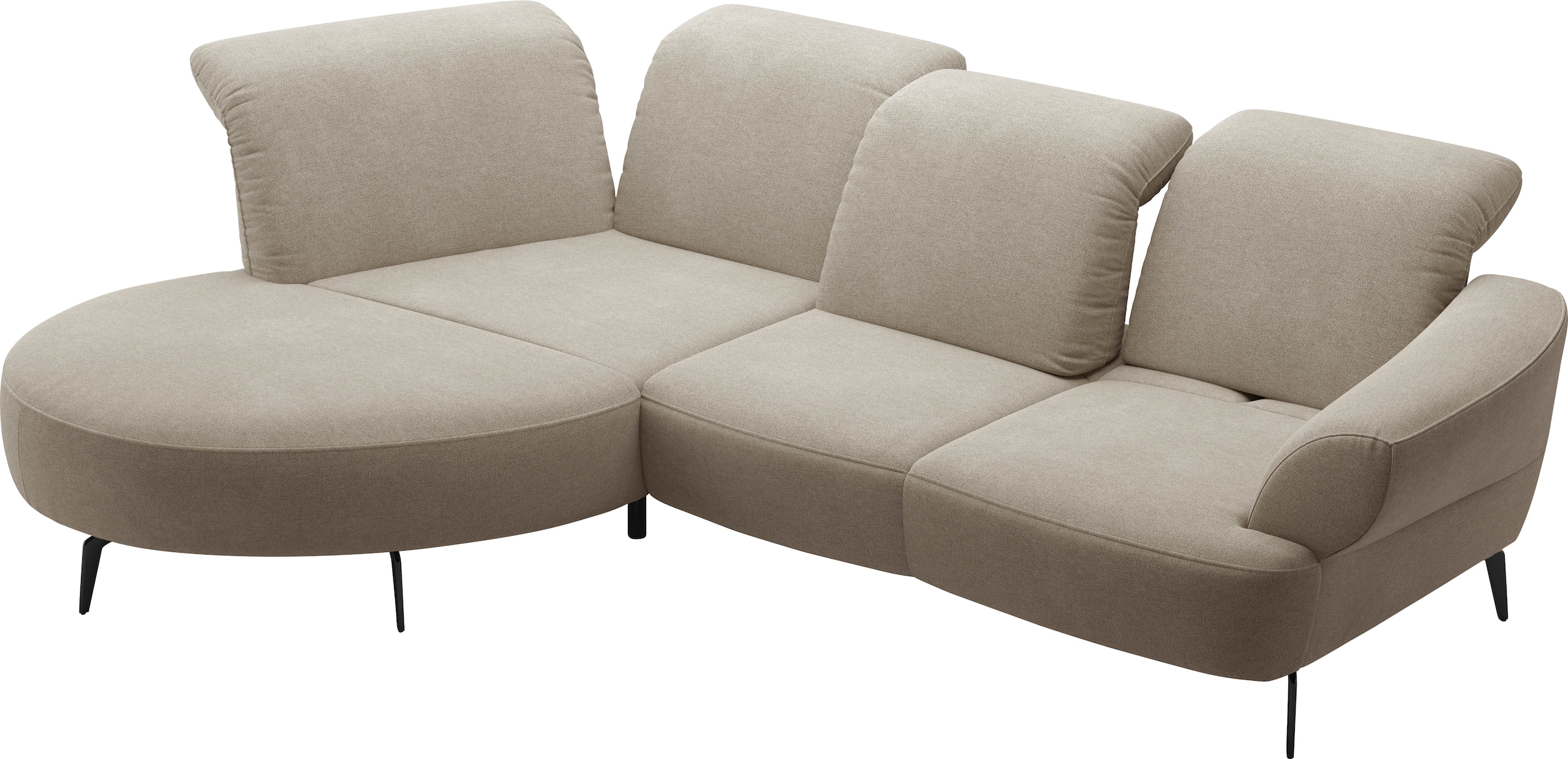 sit&more Ecksofa »Dance«, inkl.System Click&Seat und Sitztiefenverstellung