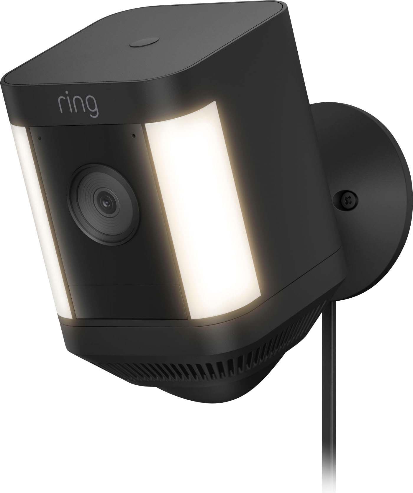 Überwachungskamera »Ring Spotlight Cam Plus, Plug-in - Black - EU«, Außenbereich