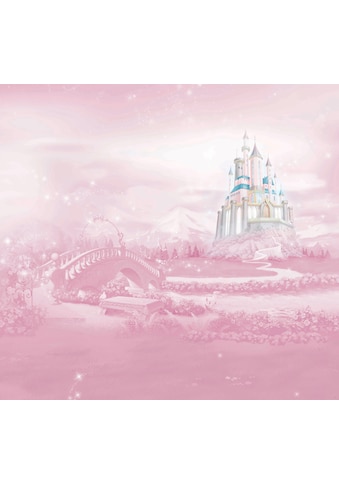Disney Fototapete »Prinzessinnen Schloss«, Rosa - 300x280cm kaufen