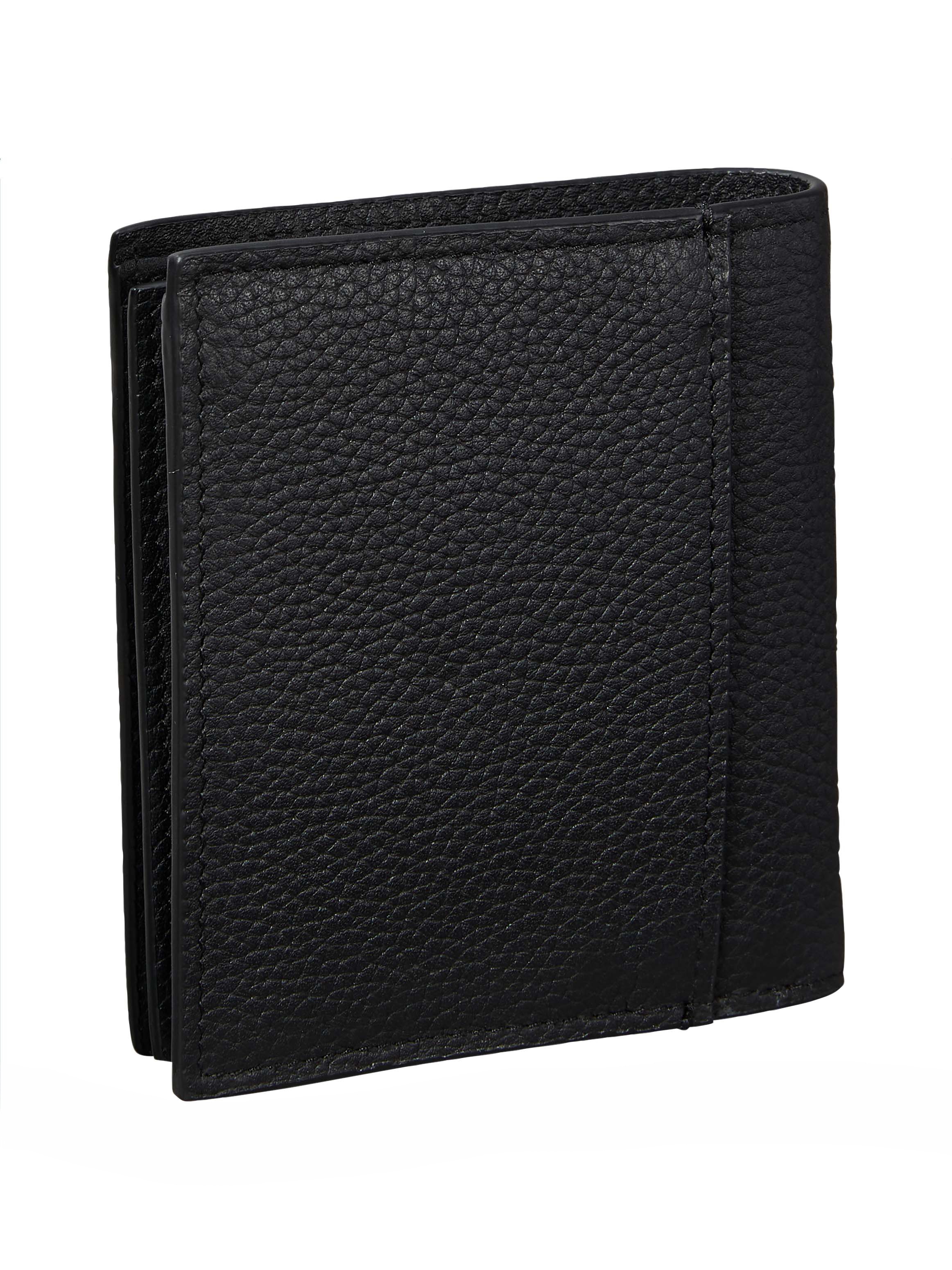Calvin Klein Geldbörse »FOIL EMBOSS SLIM TRIFOLD w CARD« Geldbeutel, Unisex Portemonnaie mit Logoschriftzug