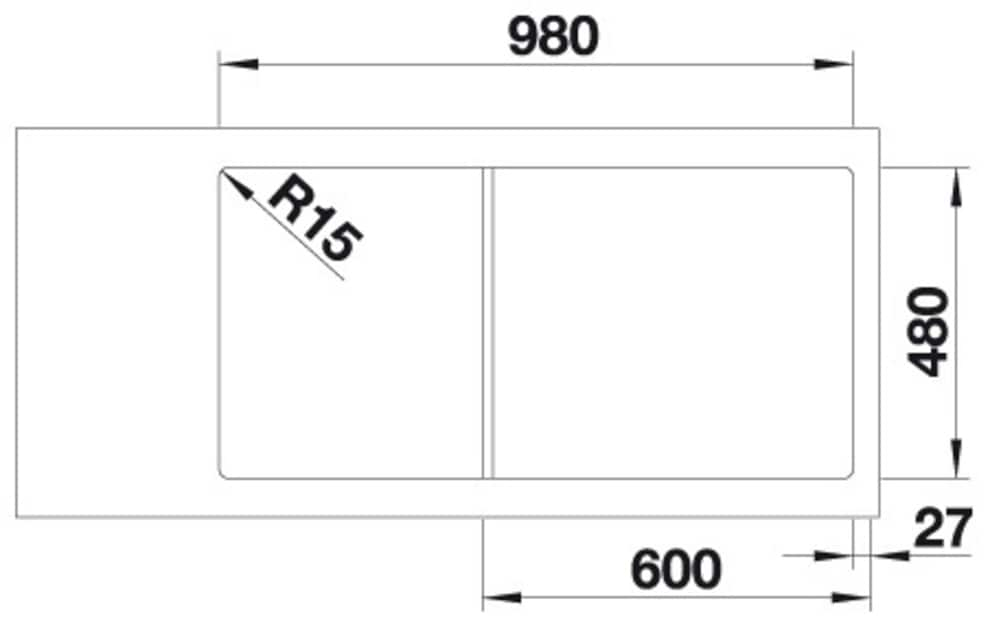 Blanco Edelstahlspüle »CLASSIMO XL 6 S-IF«, zum wechselseitigen Einbau geeignet