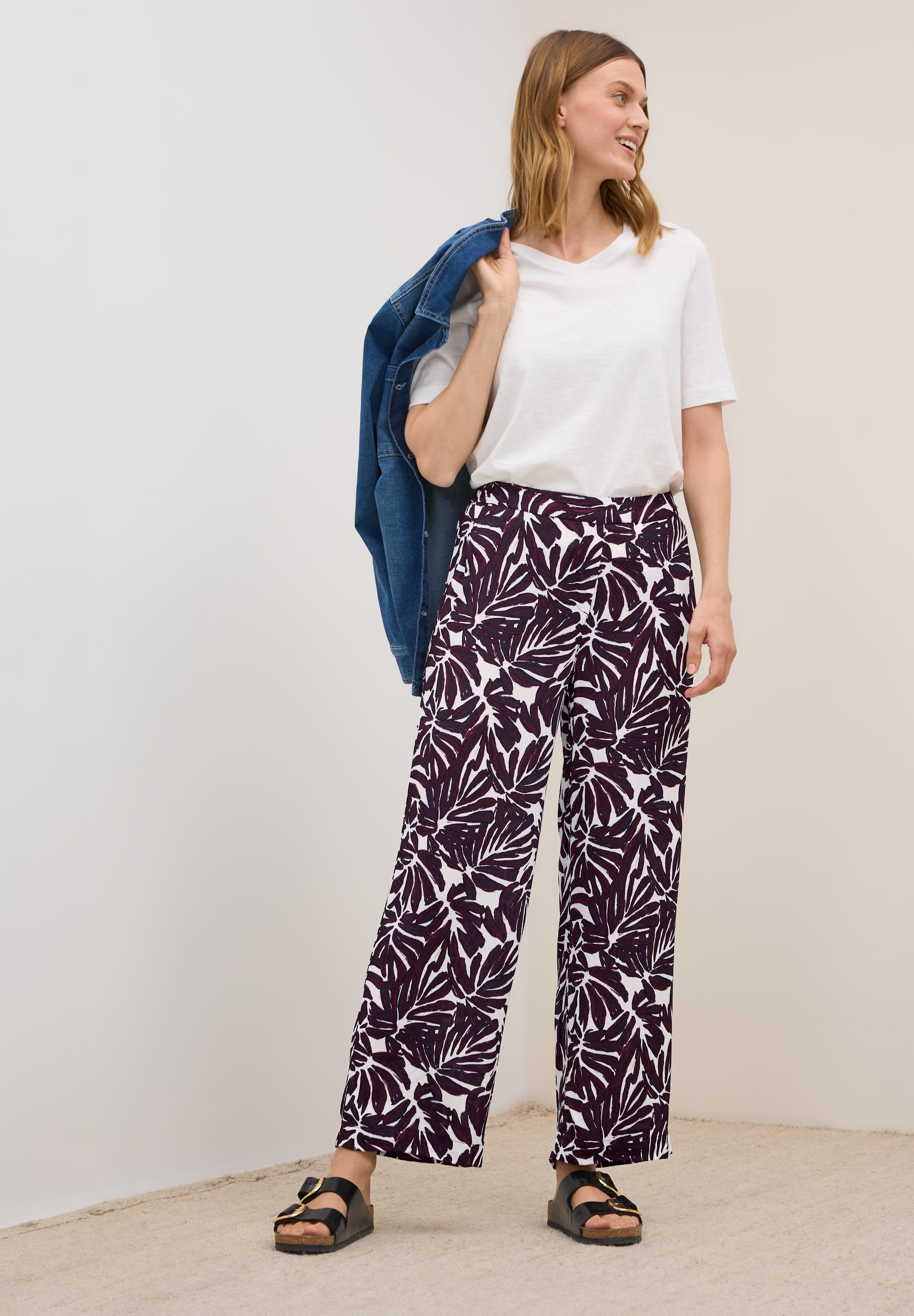 Cecil Stoffhose »Style NEELE«, Sommerhose mit grafischem Muster