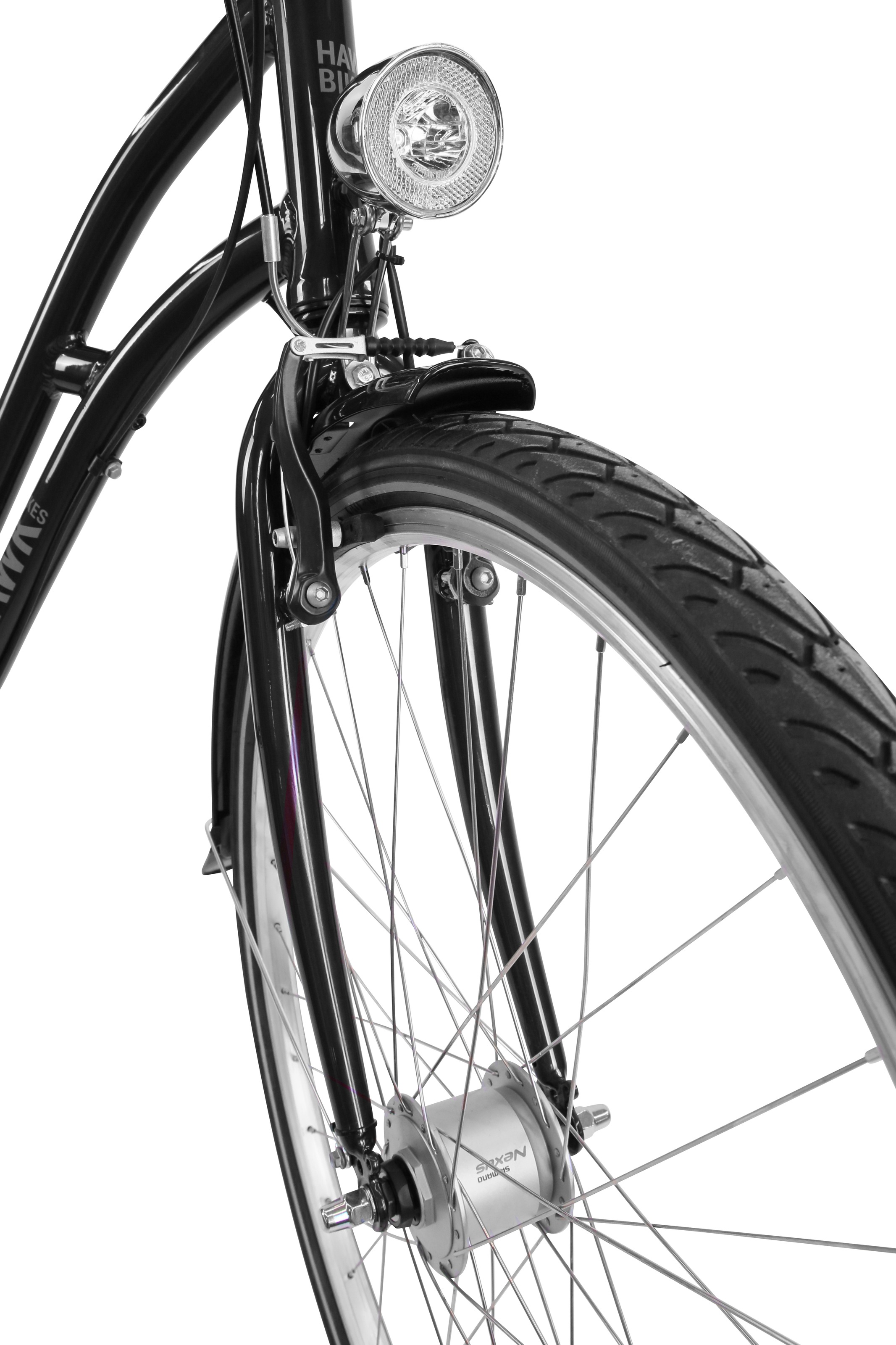 HAWK Bikes Cityrad »City Classic Joy Bordeaux«, 3 Gang, Shimano, Nexus Schaltwerk, für Damen und Herren