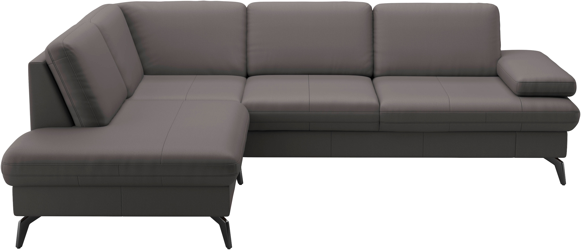 sit&more Ecksofa »Morris L-Form, inkl. Sitztiefenverstellung«, wahlweise mit Armteilverstellung, Bettfunktion & Bettkasten