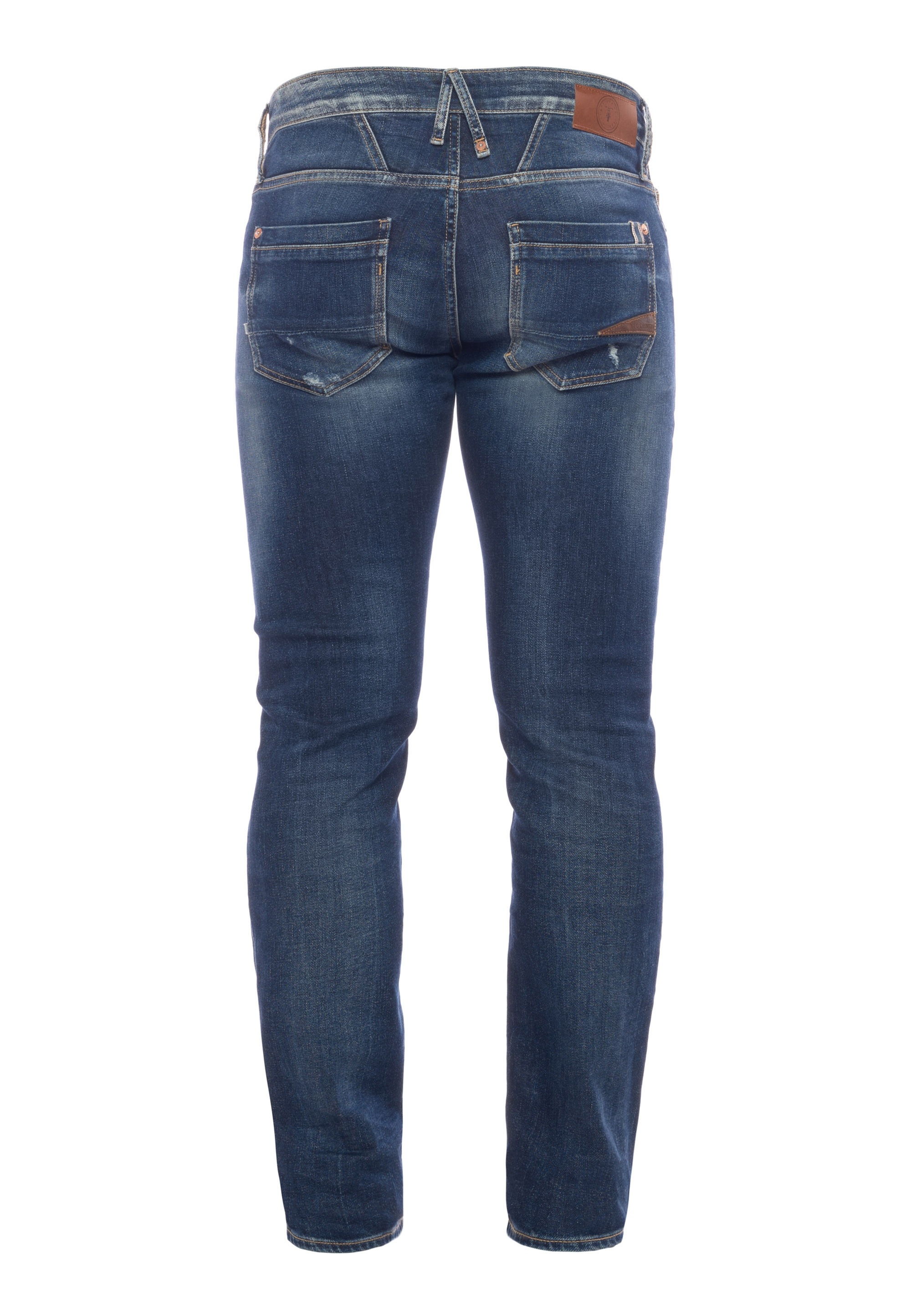 Le Temps Des Cerises Slim-fit-Jeans, mit angesagten Used-Details