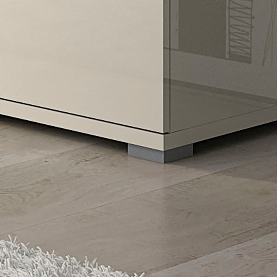 Places of Style Lowboard »Piano TV-Kommode in Breite 165 oder 180 cm mit Soft-Close-Funktion«, Hochglanz UV-lackiert, Br 180 cm mit versch. Tür- und Schubkastenmaße